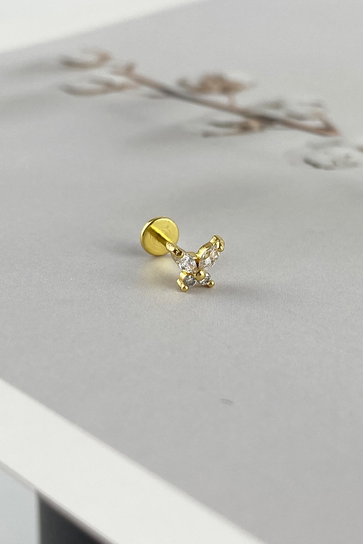 316l Cerrahi Çelik Kelebek Figür Piercing P200