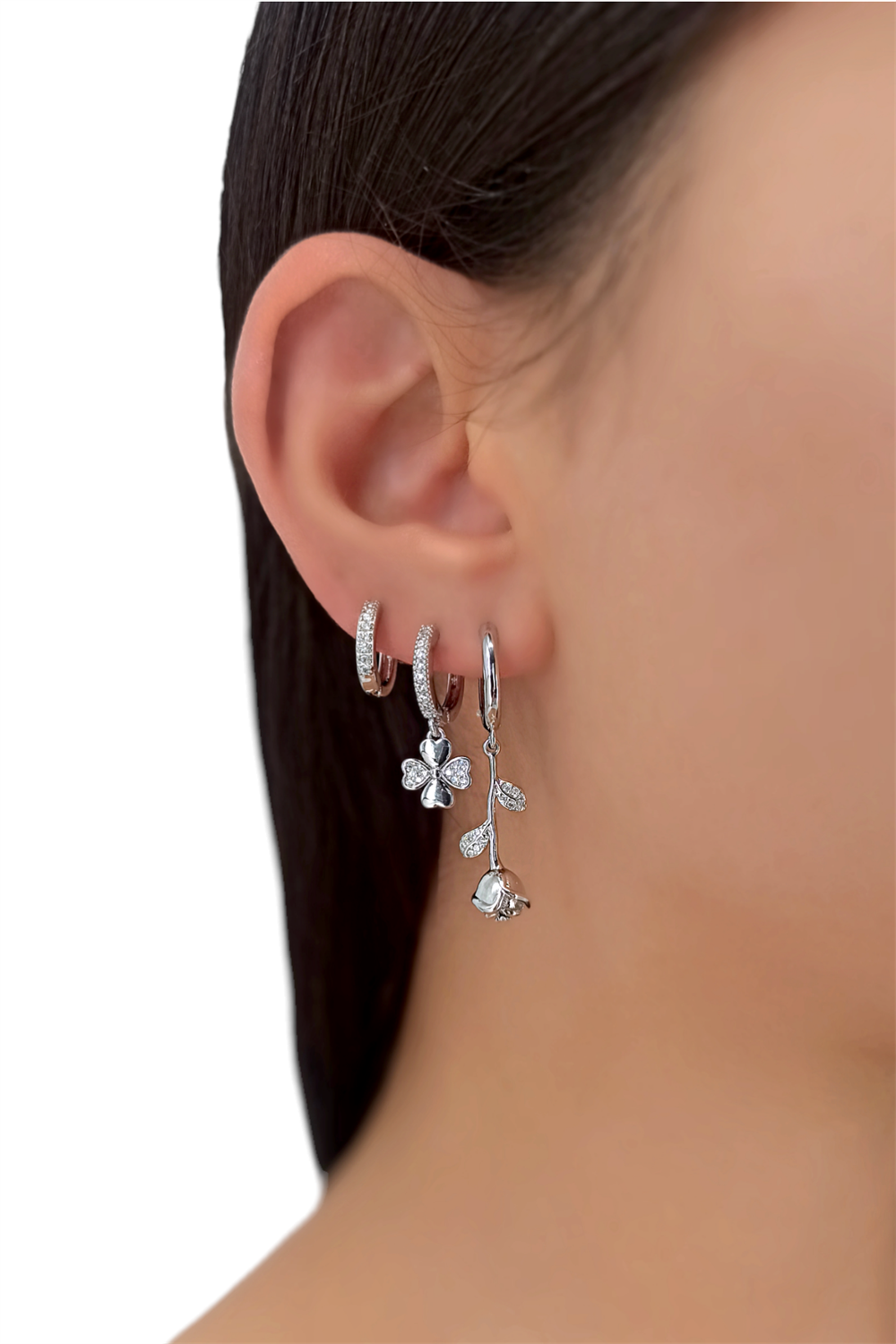 3'lü Gül Küpe Kombin TrKüpe35228