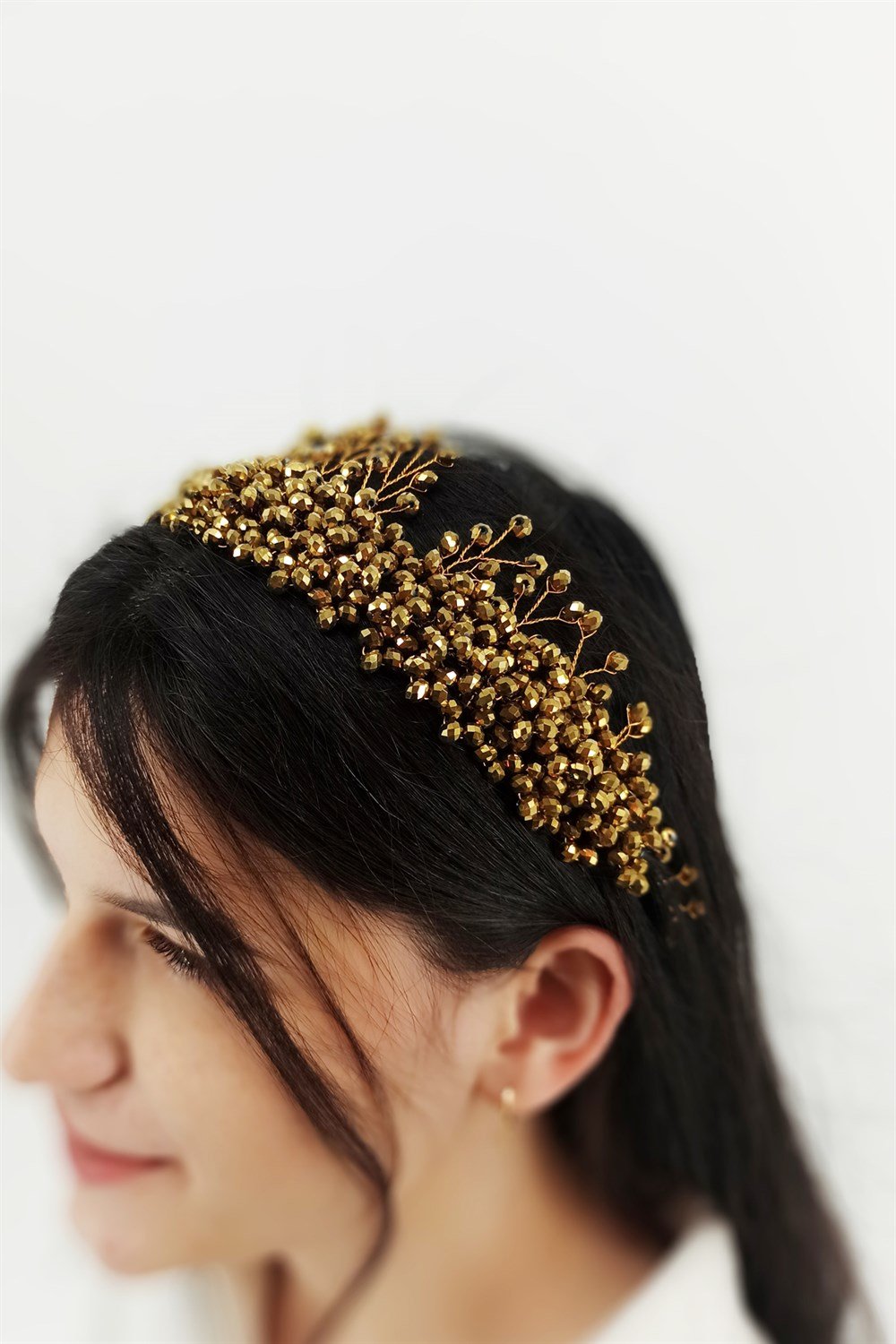 Abiye Saç Aksesuarı Kristal Boncuk Model TrToka9719 A37503