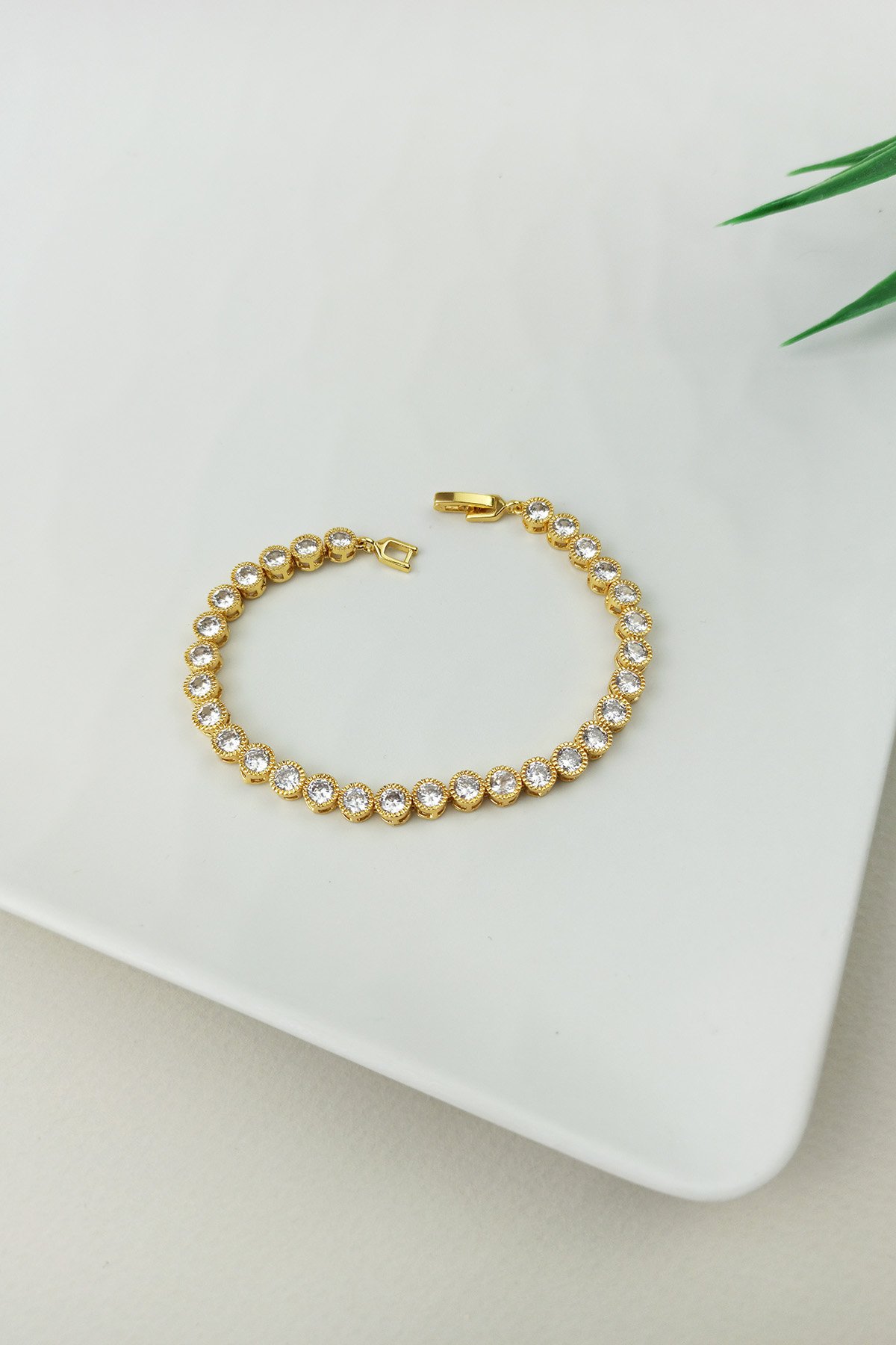 Altın Kaplama Su Yolu Bileklik Gold B700