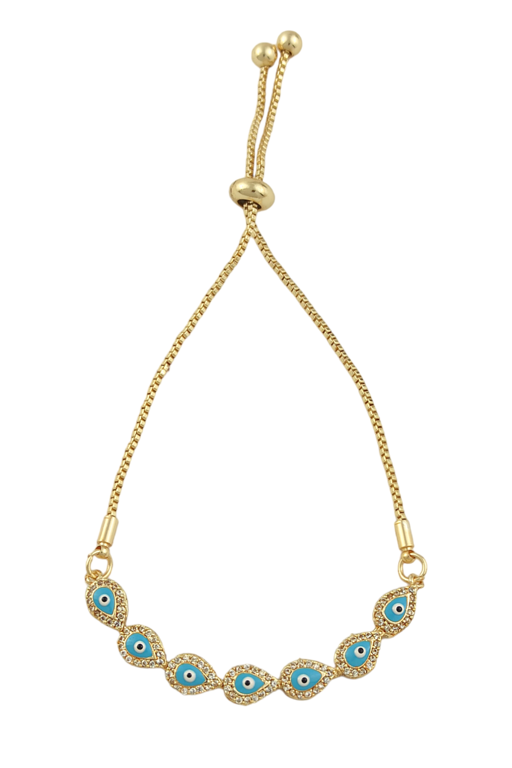 Asansörlü Damla Nazar Boncuk Bileklik TrBileklik70387