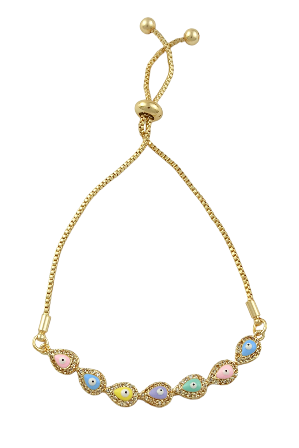 Asansörlü Damla Nazar Boncuk Bileklik TrBileklik70387