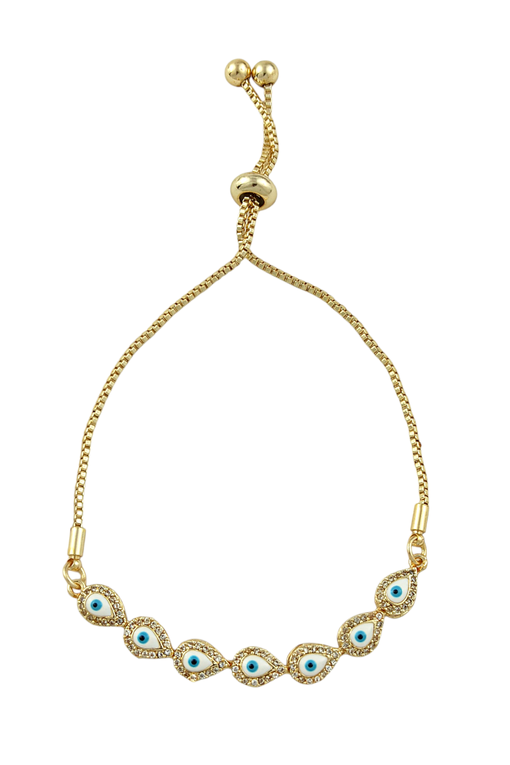 Asansörlü Damla Nazar Boncuk Bileklik TrBileklik70387