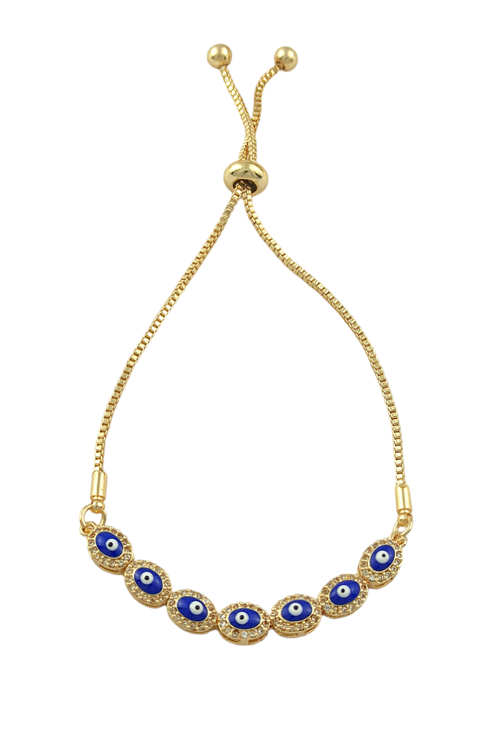 Asansörlü Oval Nazar Boncuk Bileklik TrBileklik70389