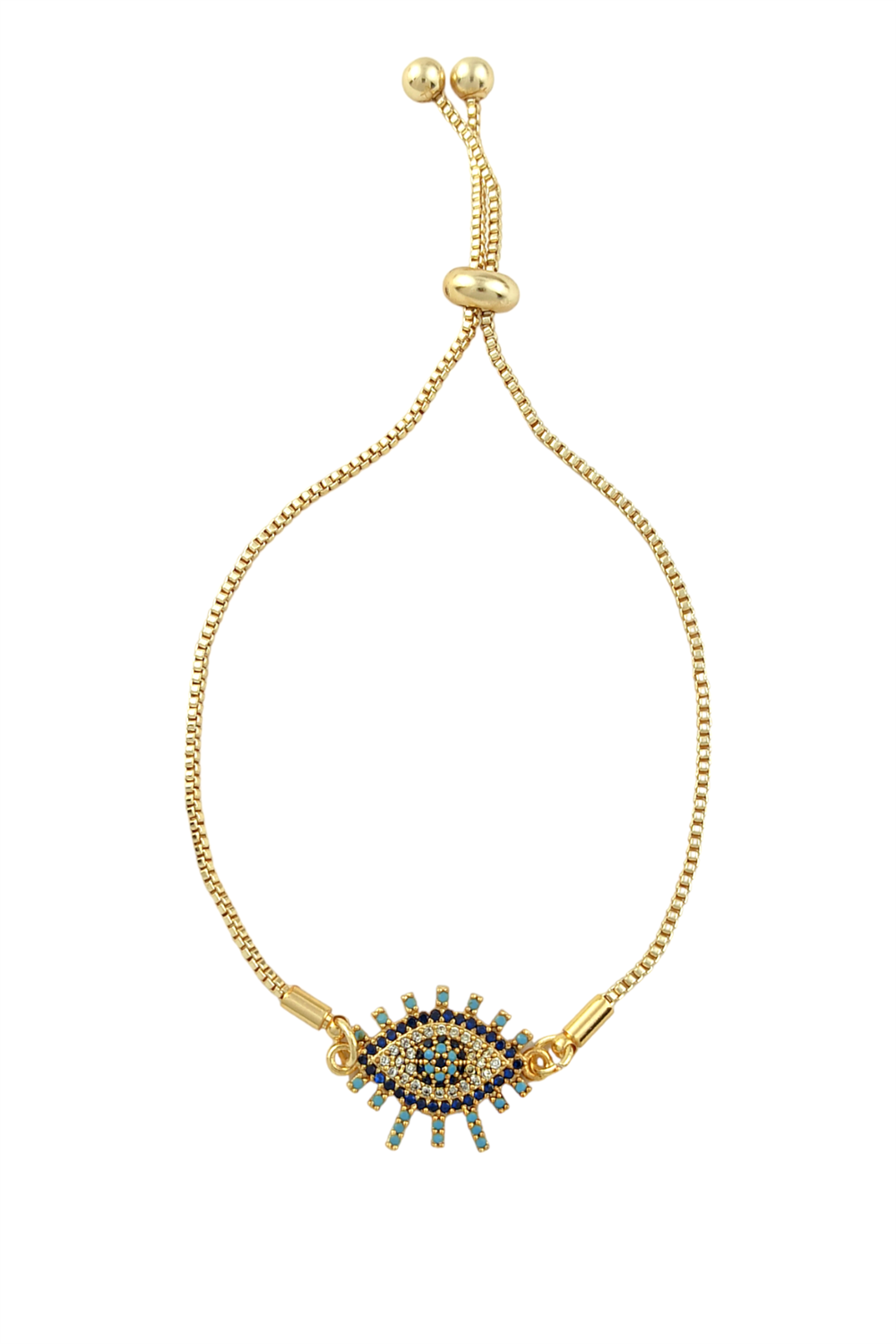 Asansörlü Taşlı Göz Bileklik TrBilek70334