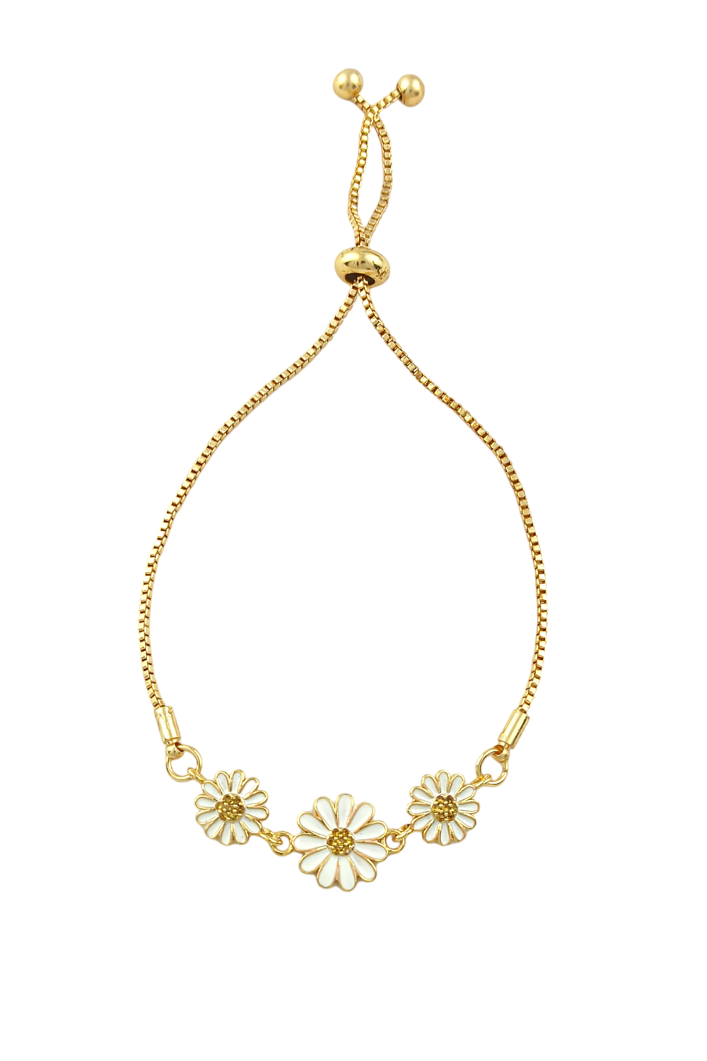 Asansörlü Üç Papatya Bileklik TrBilek70337