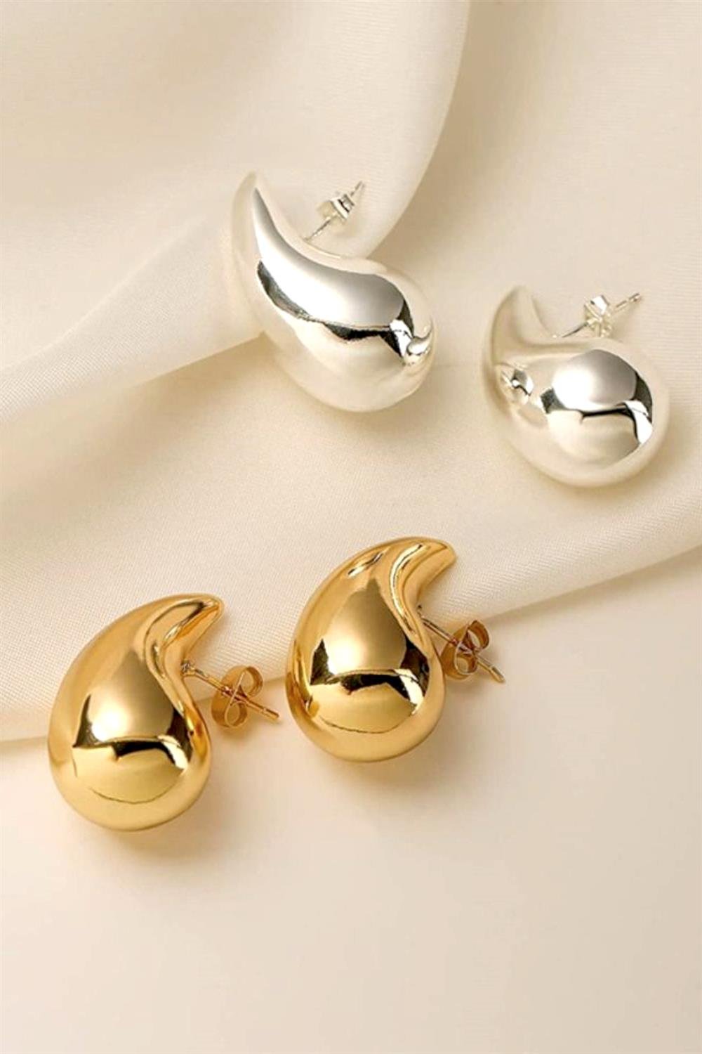 Bogetto Gözyaşı Damlası Damla Küpe(Büyük)