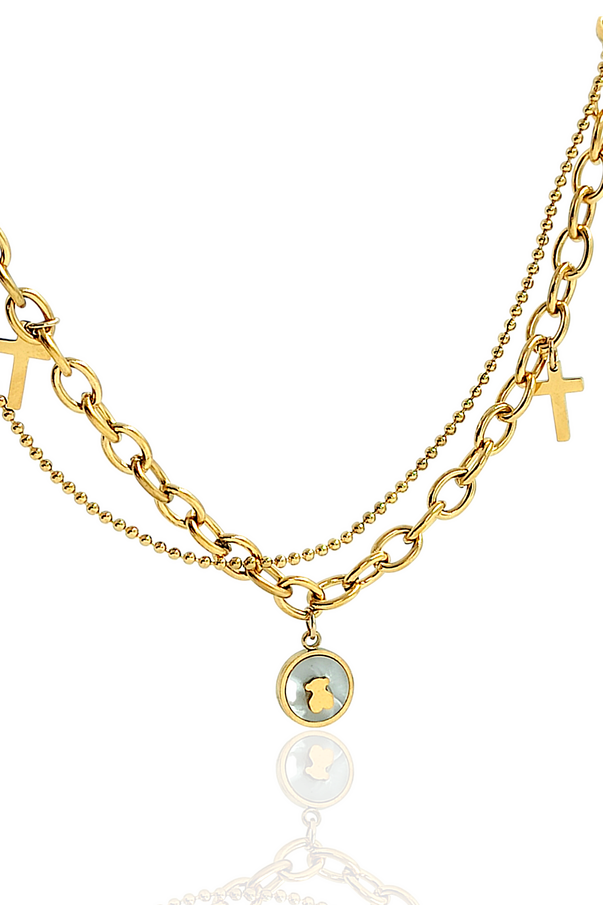 Çelik 2 Sıra Sedefli Ayıcık Halhal 