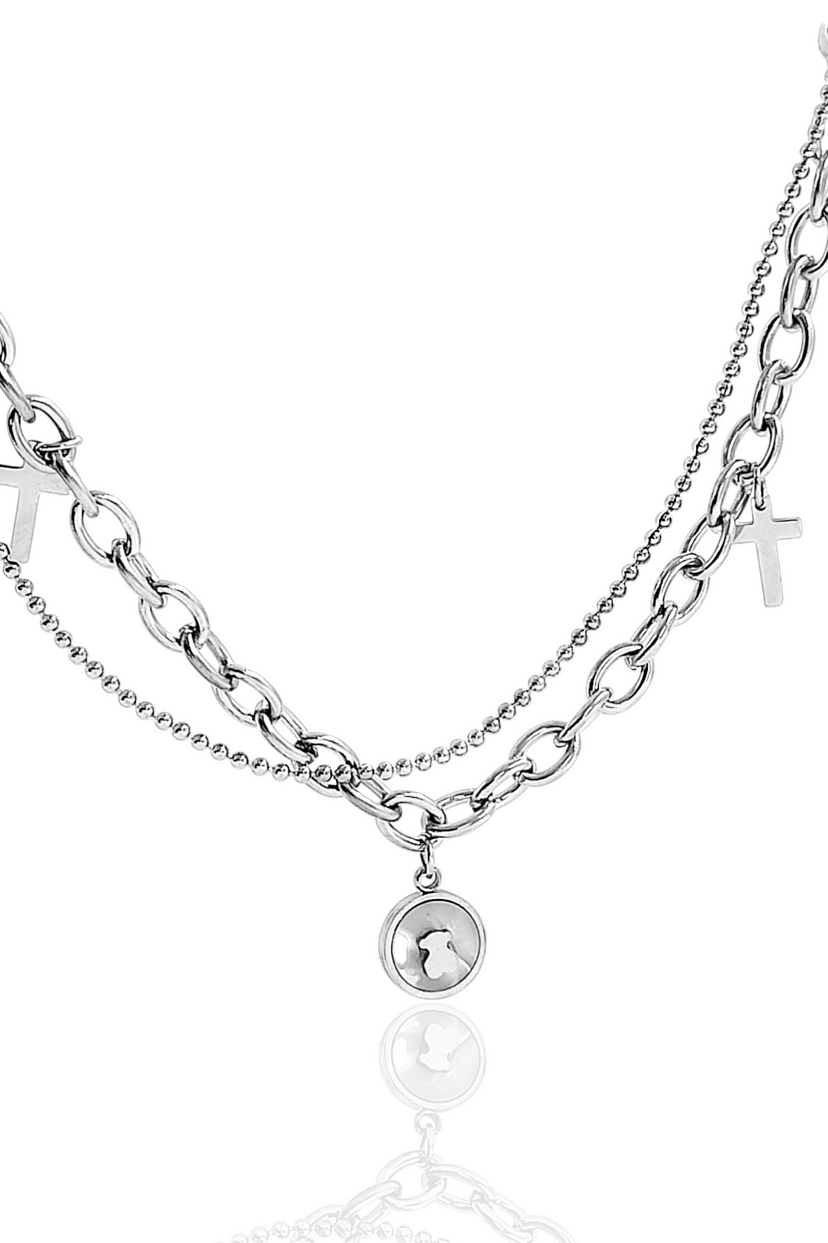 Çelik 2 Sıra Sedefli Ayıcık Halhal 