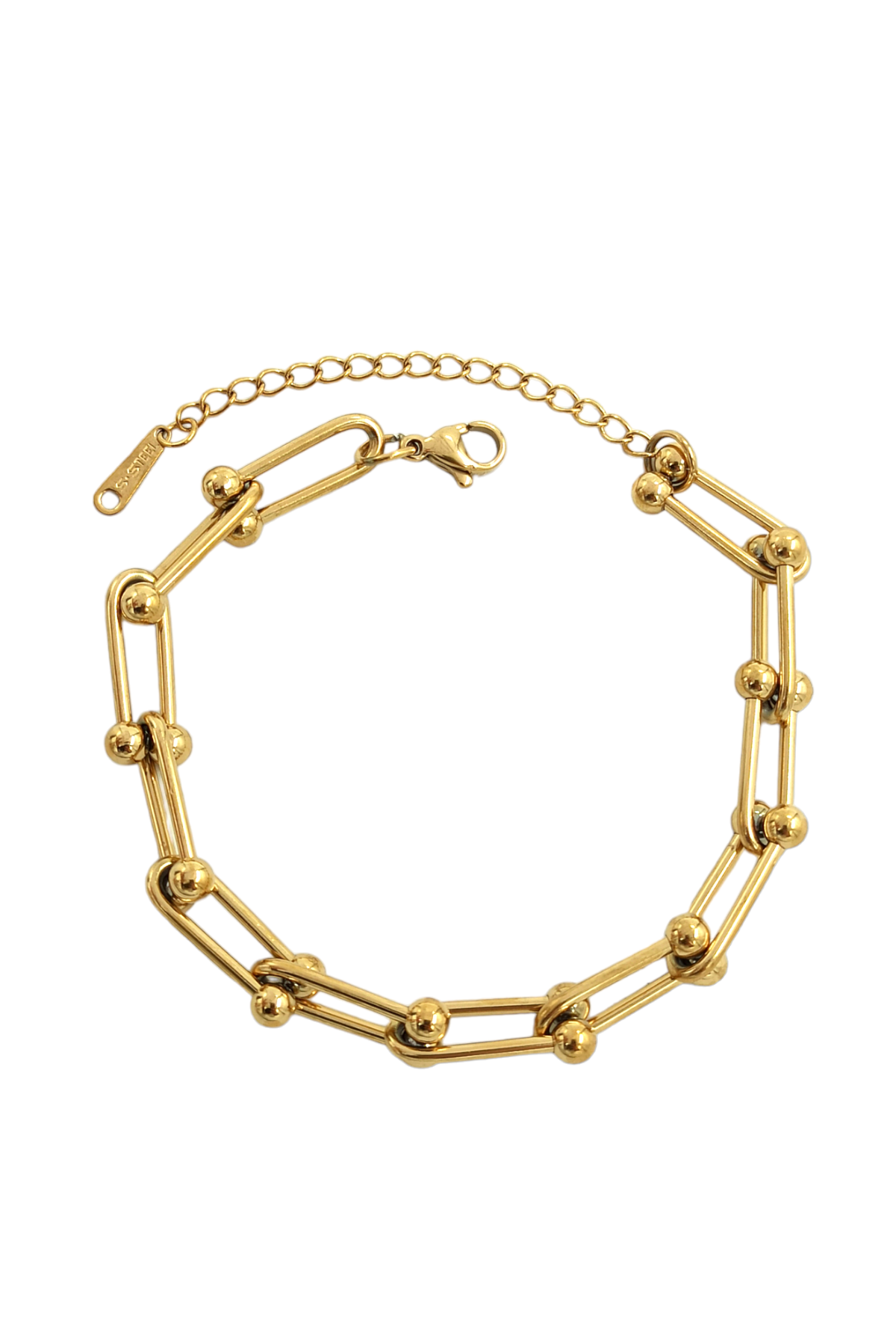 Çelik 3 Boyut Geçmeli Bileklik