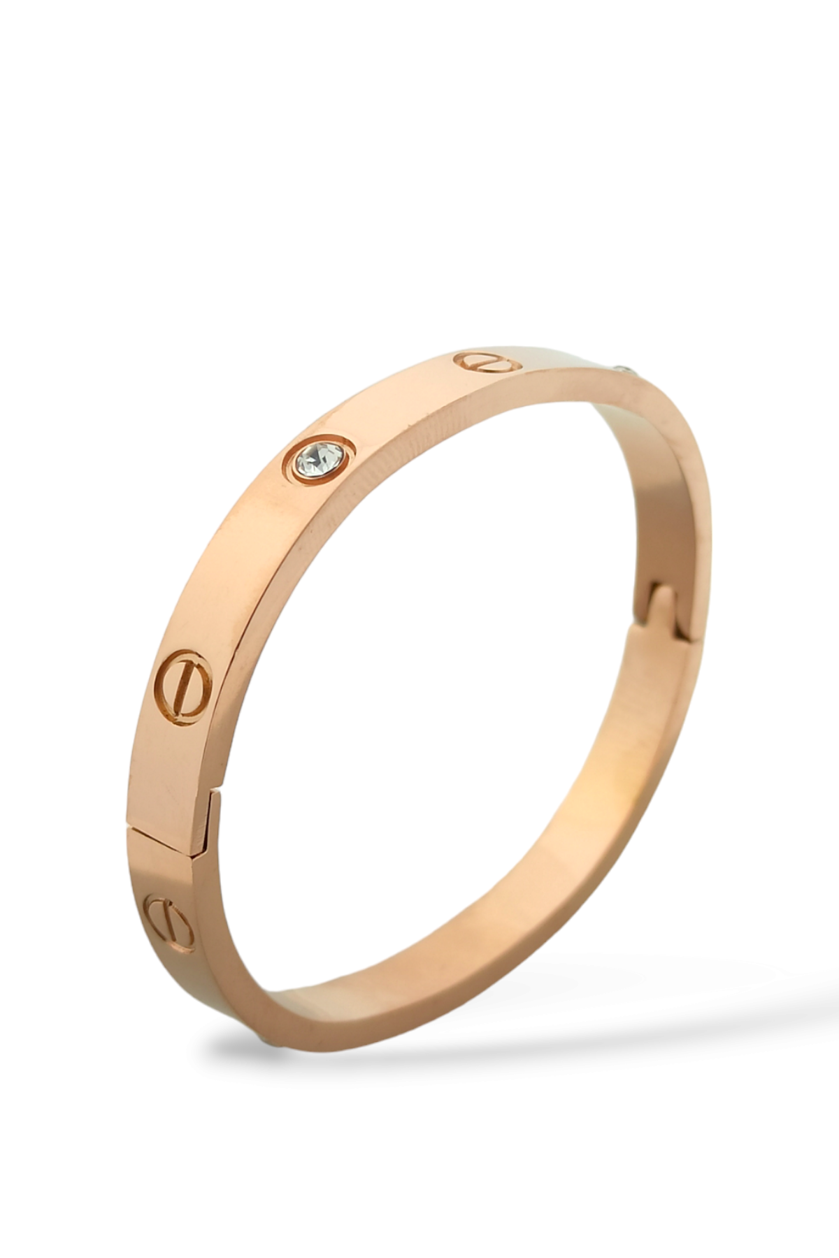 Çelik (316 L) Taşlı Bebe Boy Kelepçe Bileklik