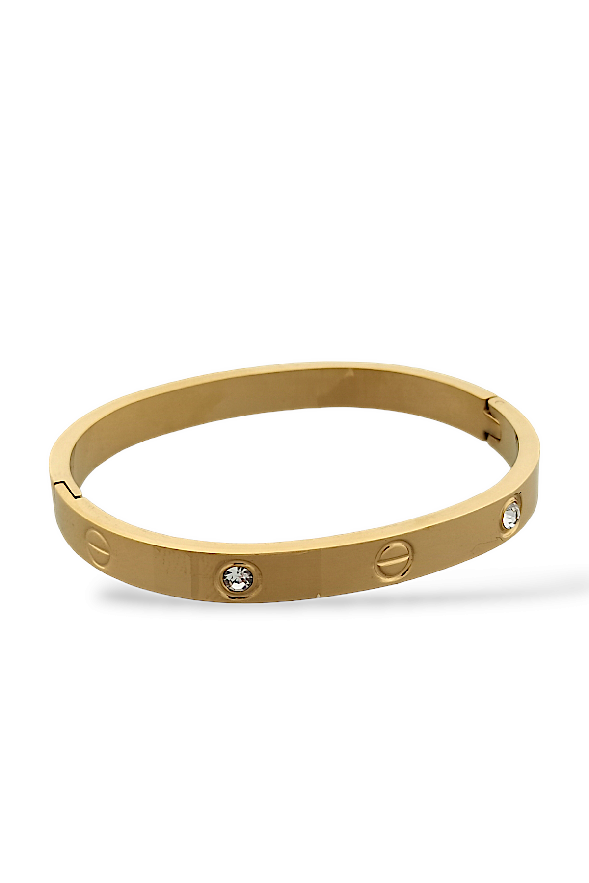 Çelik (316 L) Taşlı Bebe Boy Kelepçe Bileklik