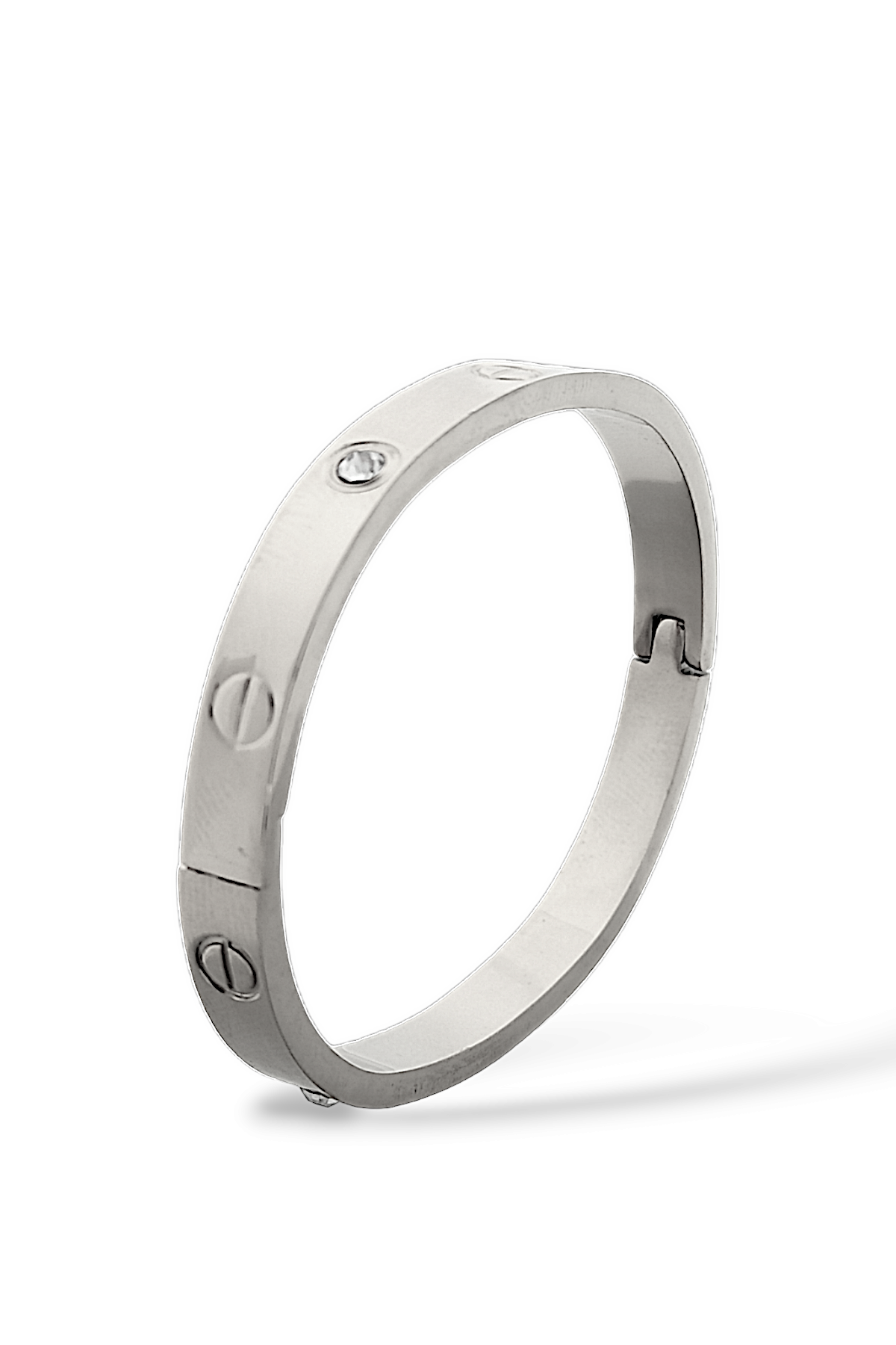 Çelik (316 L) Taşlı Bebe Boy Kelepçe Bileklik