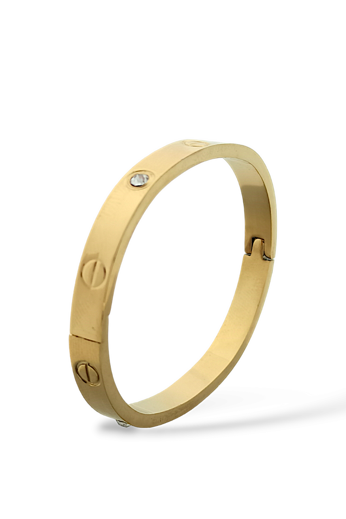 Çelik (316 L) Taşlı Bebe Boy Kelepçe Bileklik