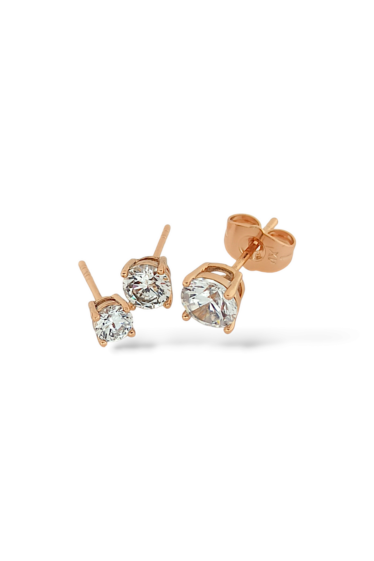 Çelik Renk Atmaz Zirkon Taş Küpe Tektaş Pırlanta Model Xuping Küpe 