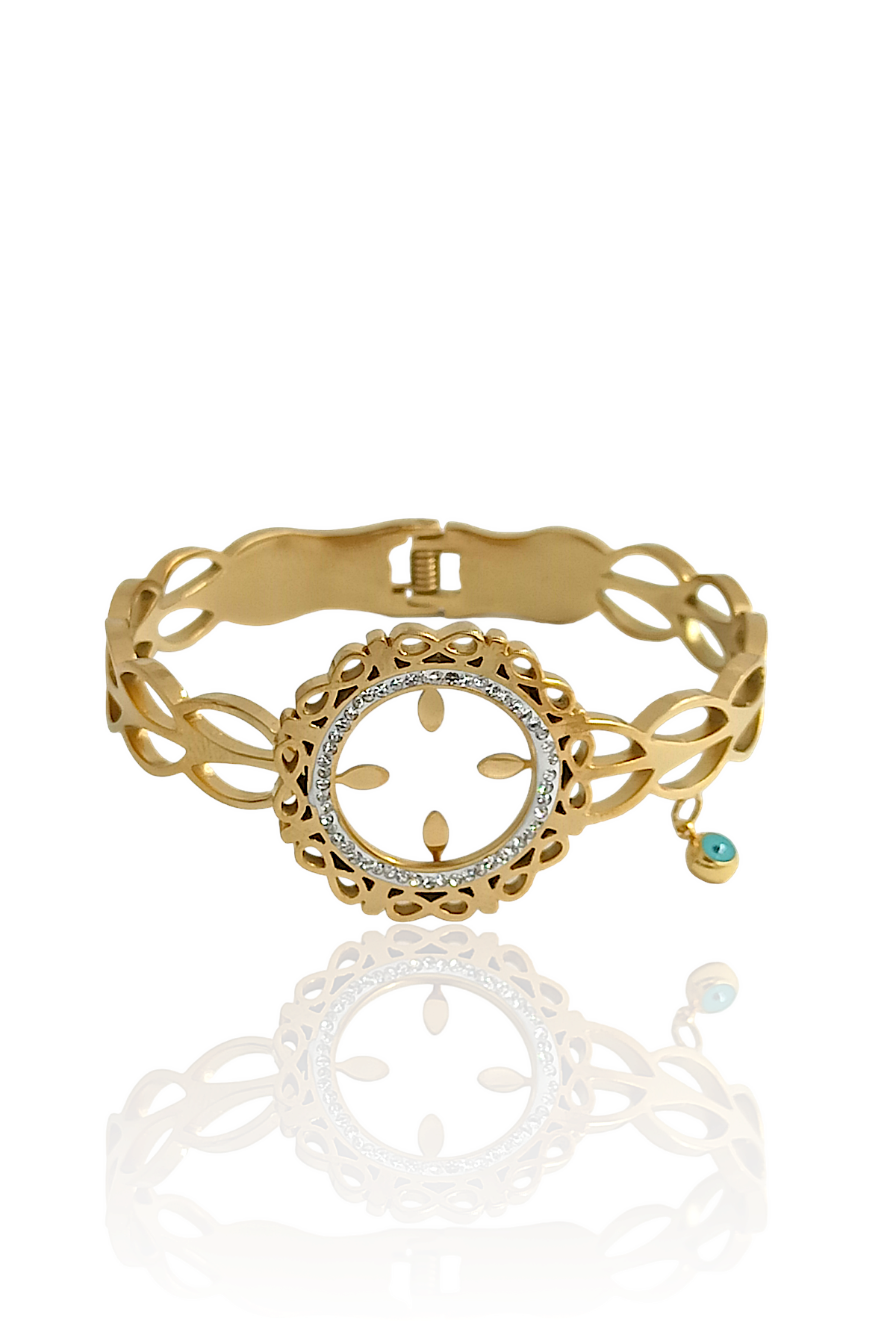 Çelik Çeyrek Uyumlu Önden Açılabilir Kelepçe Bileklik