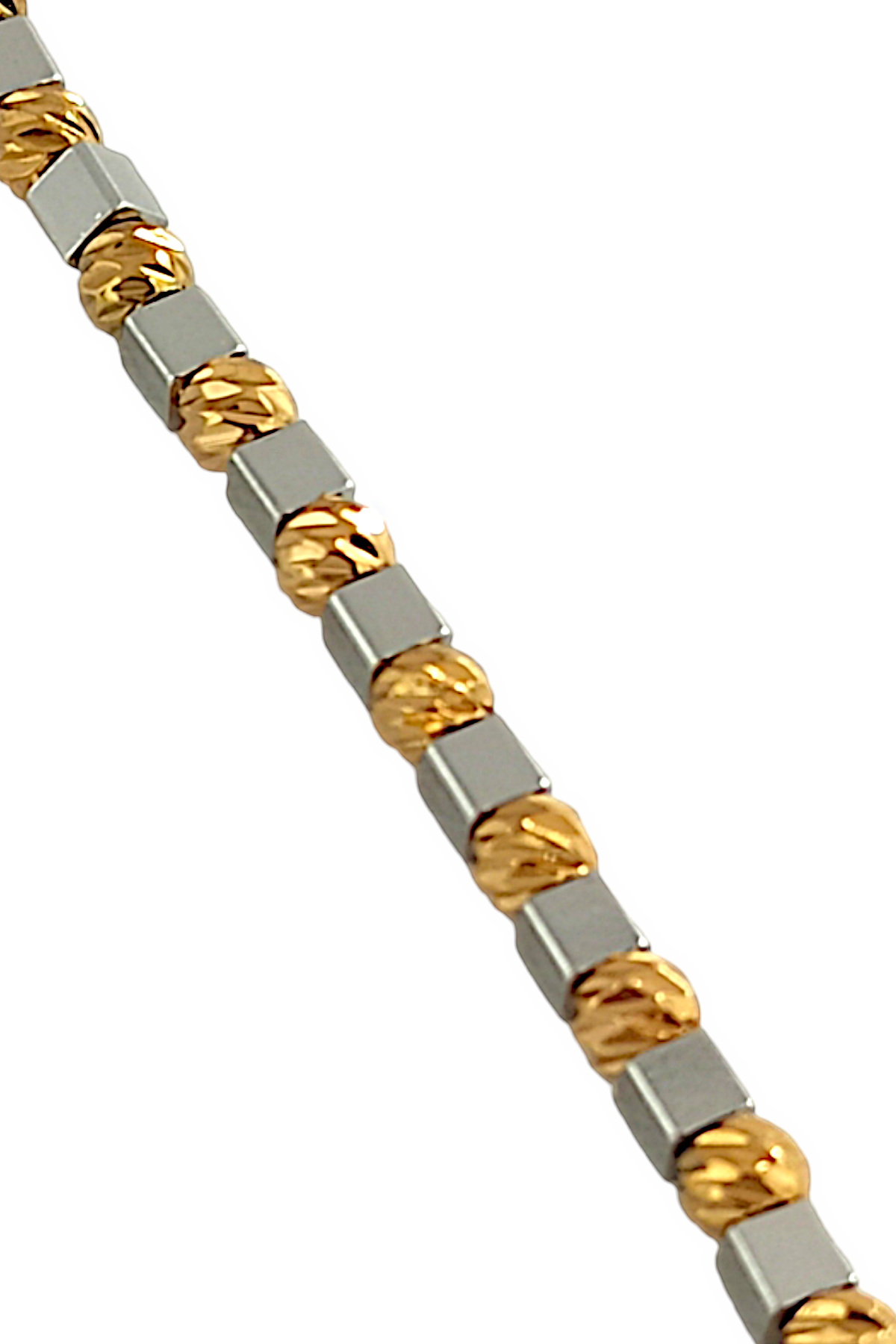 Çelik Çift Renk Dorika Küp Bileklik