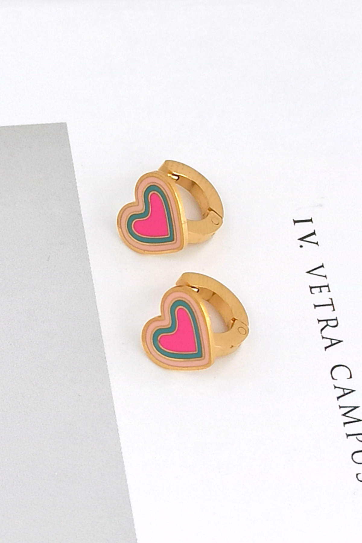 Çelik Minimal Çocuk Küpe Kelebek Küpe Kalp Küpe