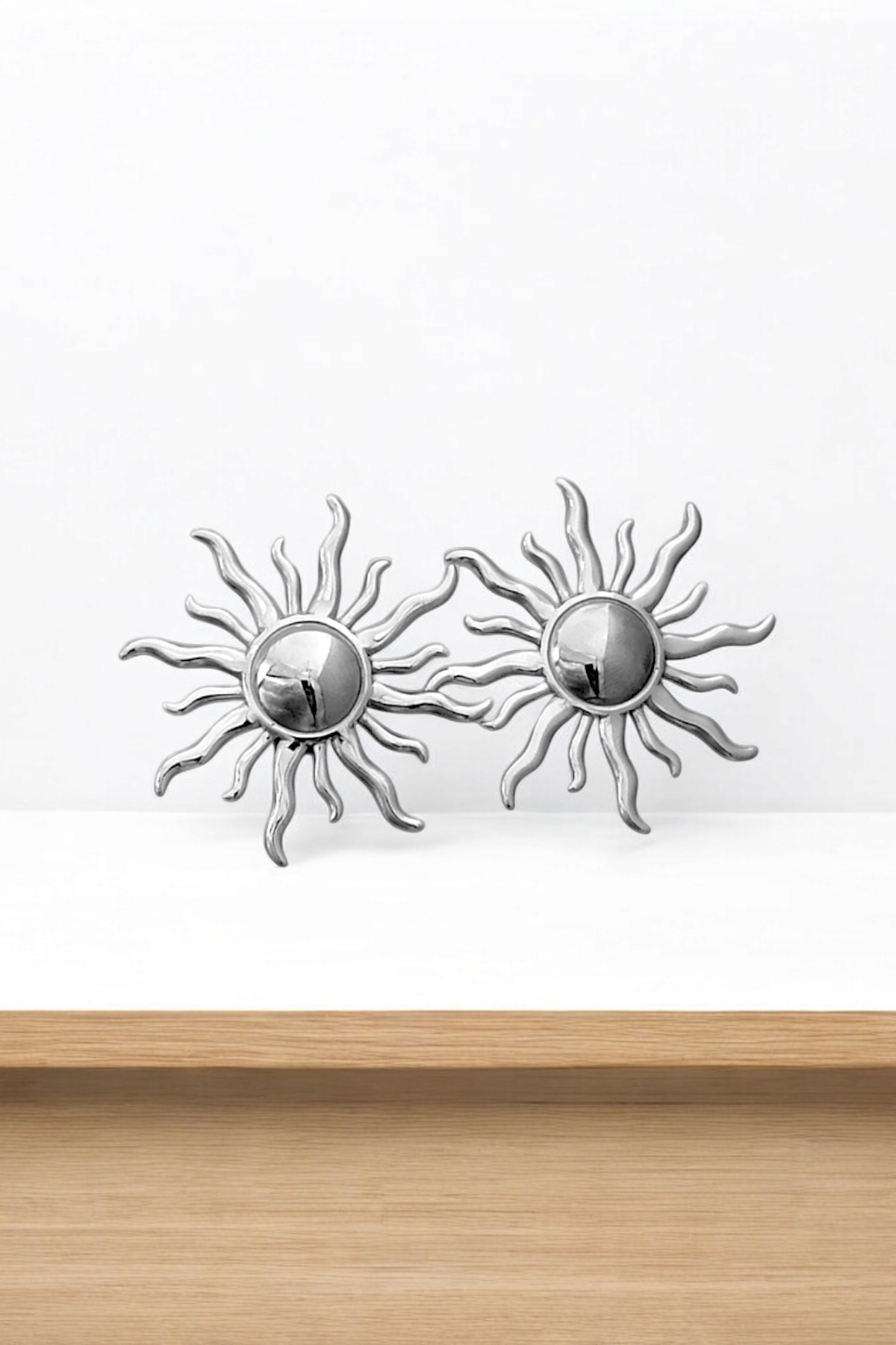 Çelik Plaka Güneş Küpe