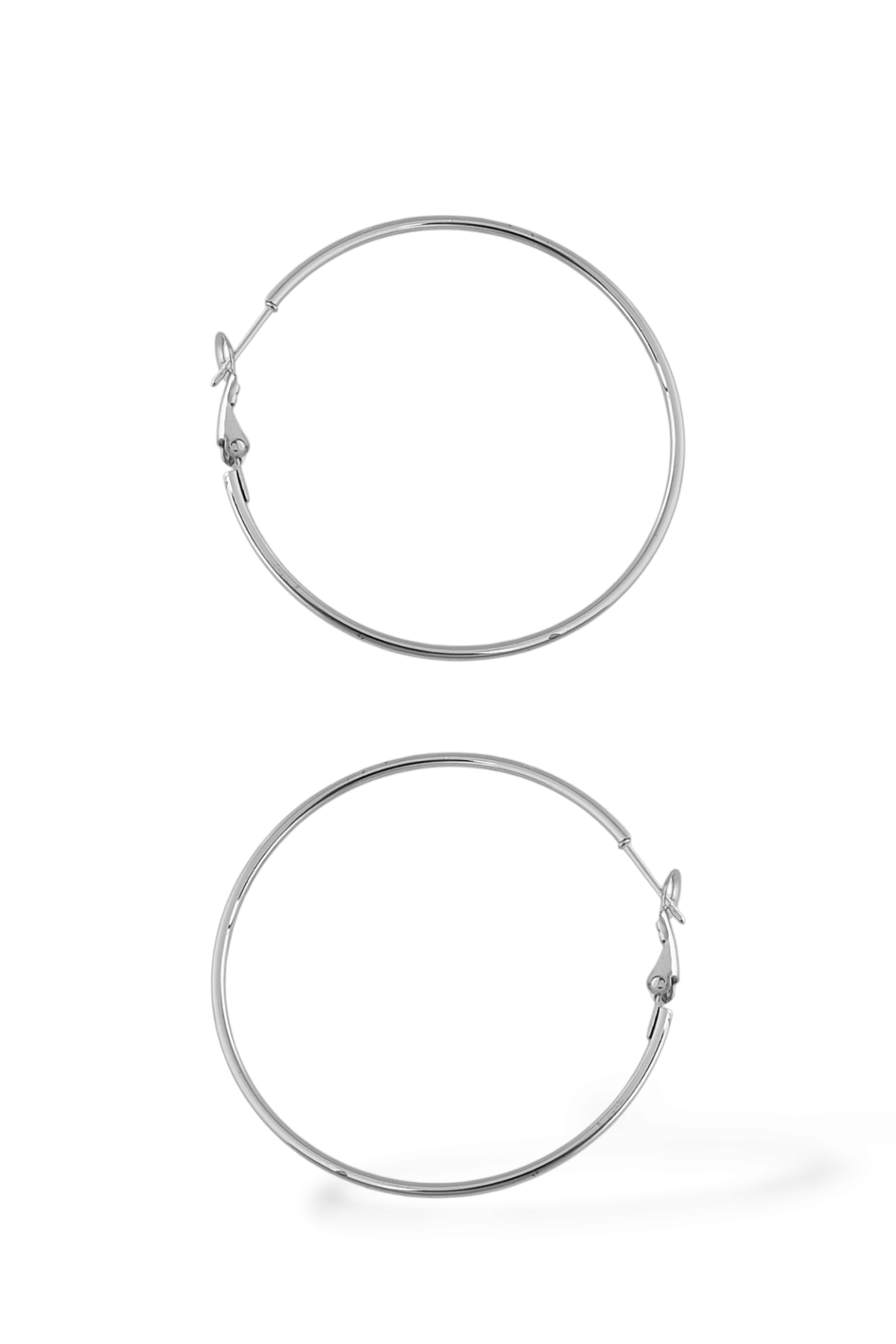 Çelik Renk Atmaz Halka Küpe (50mm)