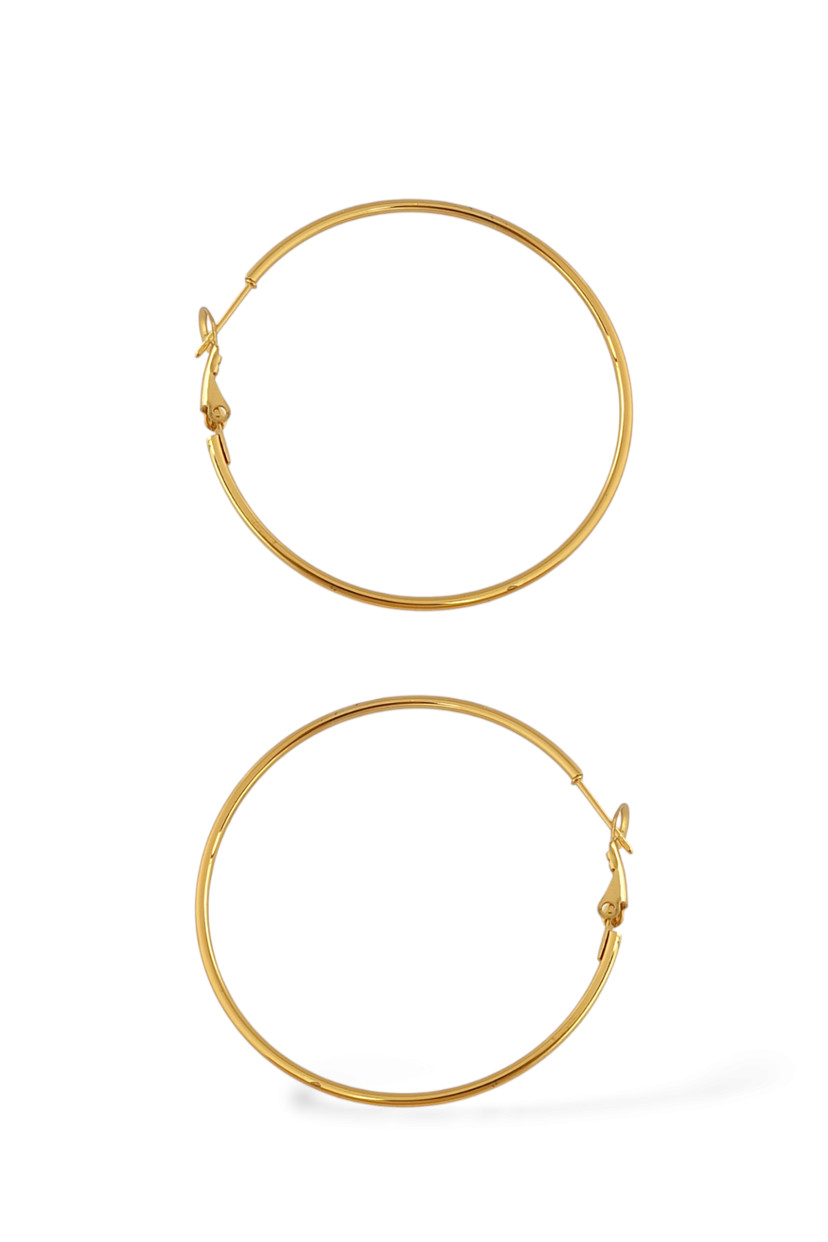 Çelik Renk Atmaz Halka Küpe (50mm)