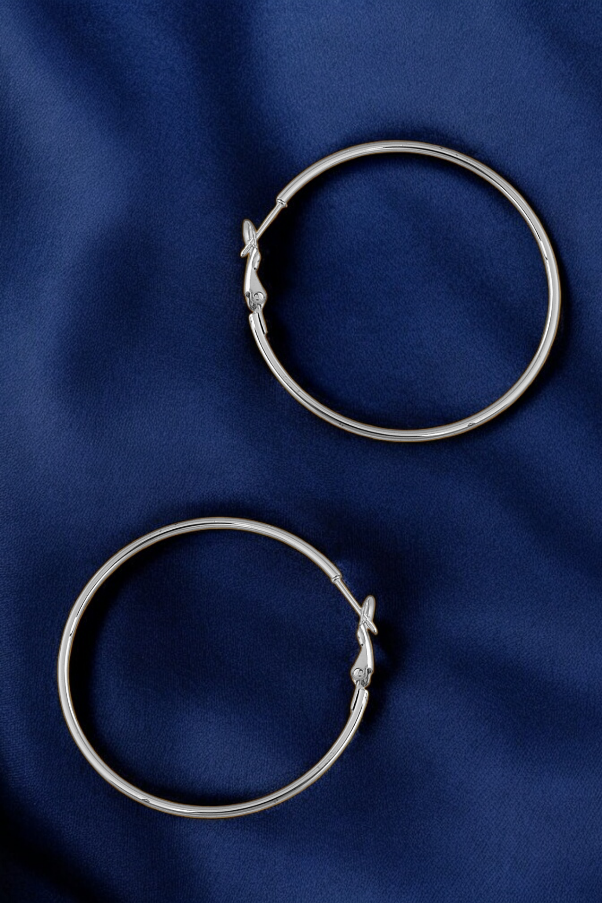 Çelik Renk Atmaz Halka Küpe (50mm)