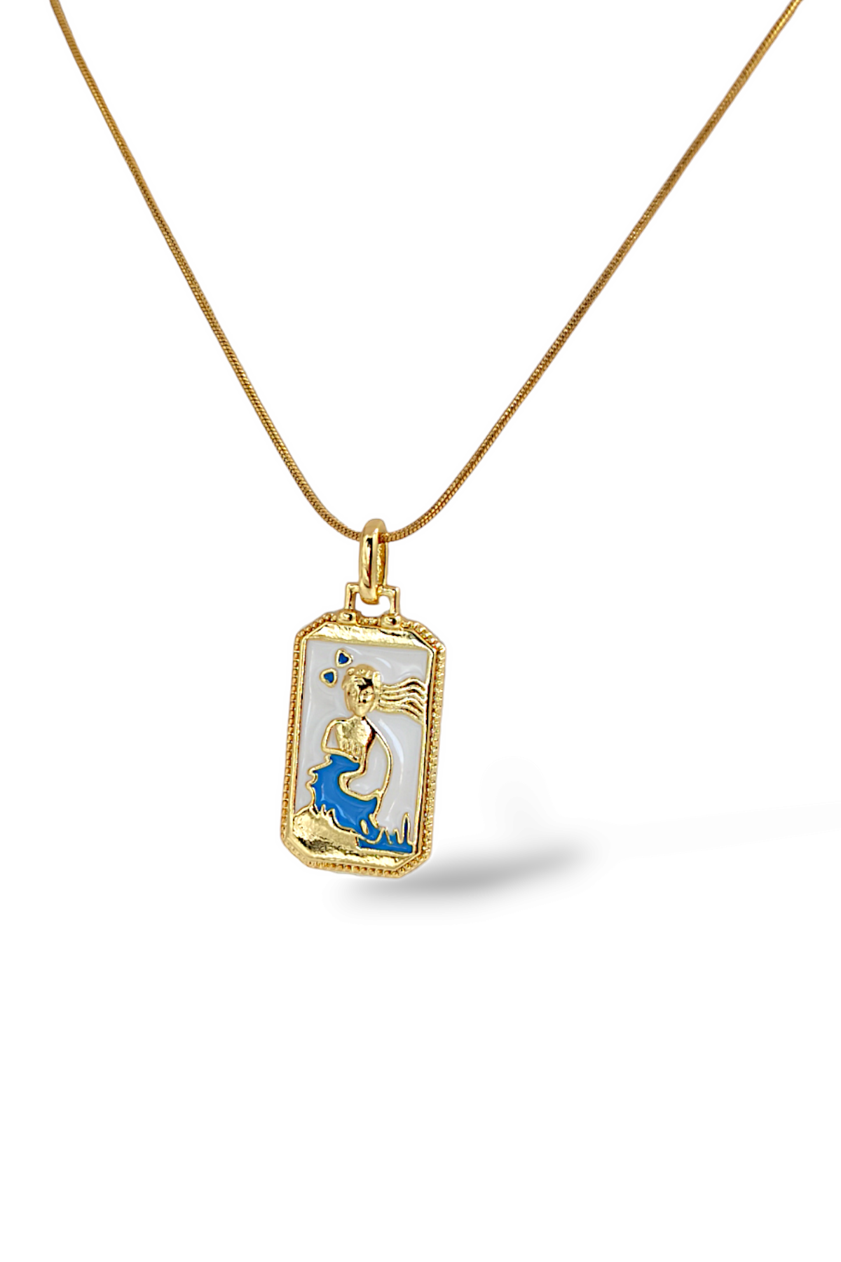 Çelik Tarot Deniz Kızı Kolye