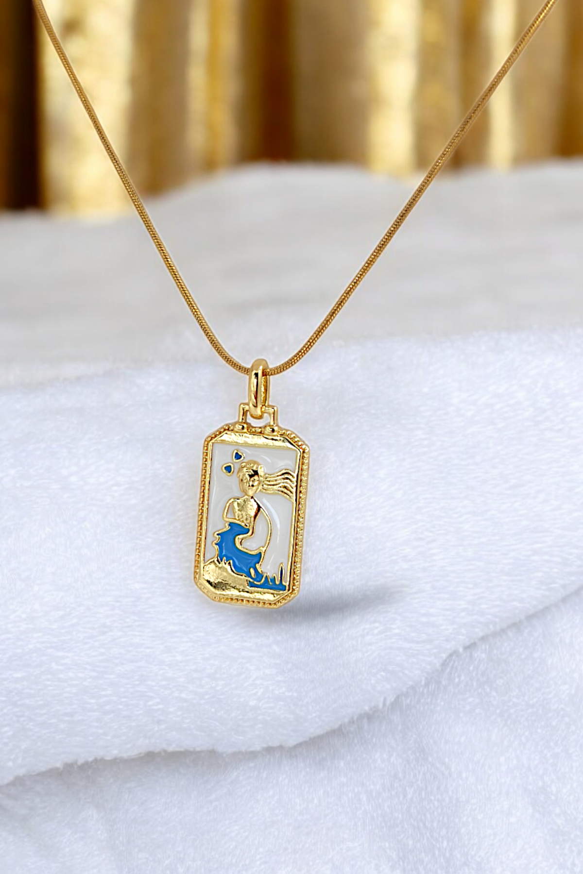 Çelik Tarot Deniz Kızı Kolye