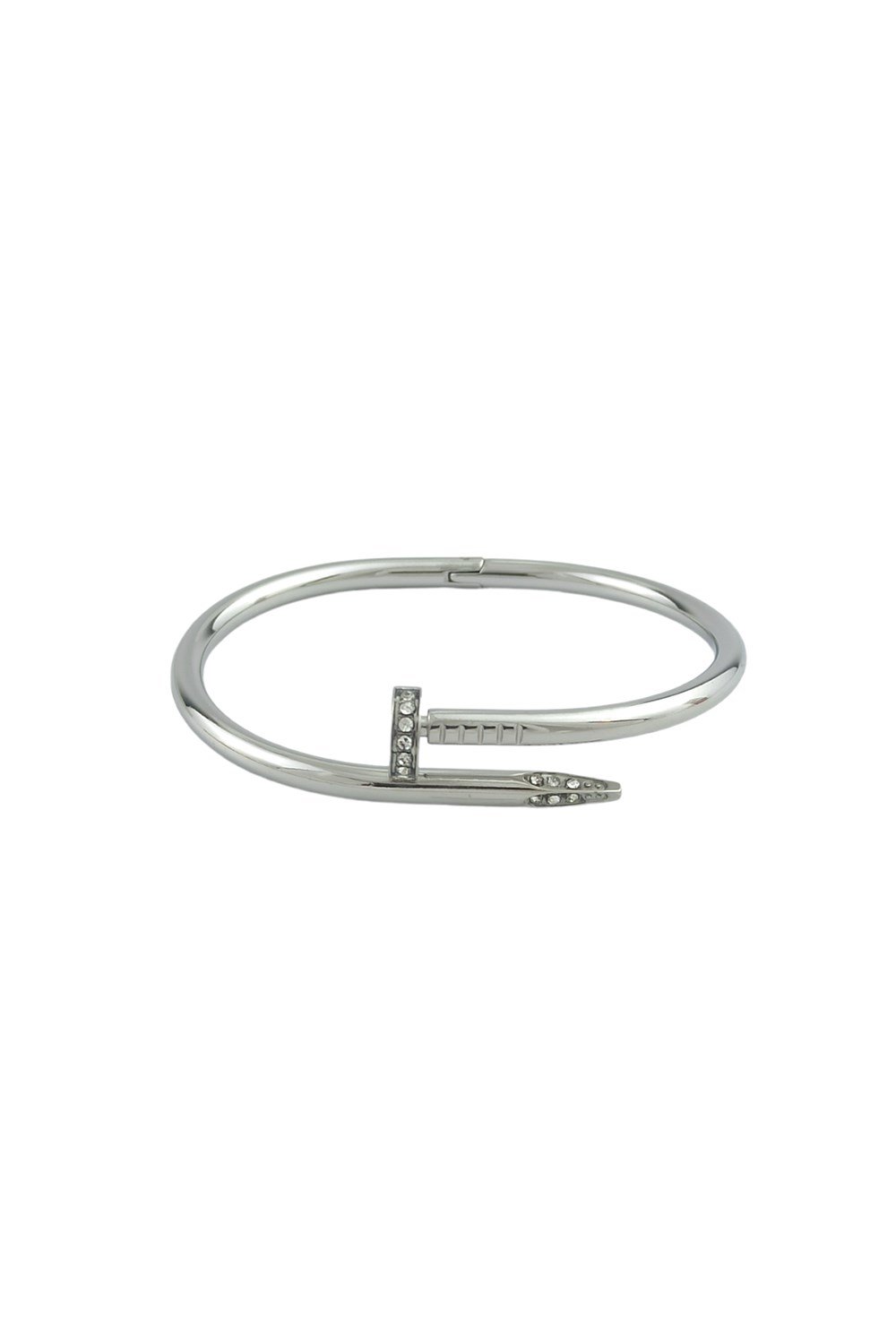 Çelik Taşlı Çivi Kelepçe Bileklik TrBilek70229