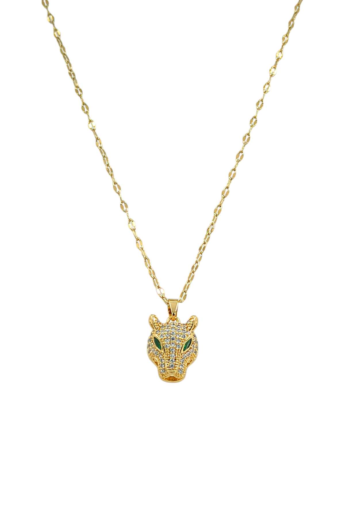 Çelik Taşlı Sonsuz Döngü Ezme Zincir Kolye 