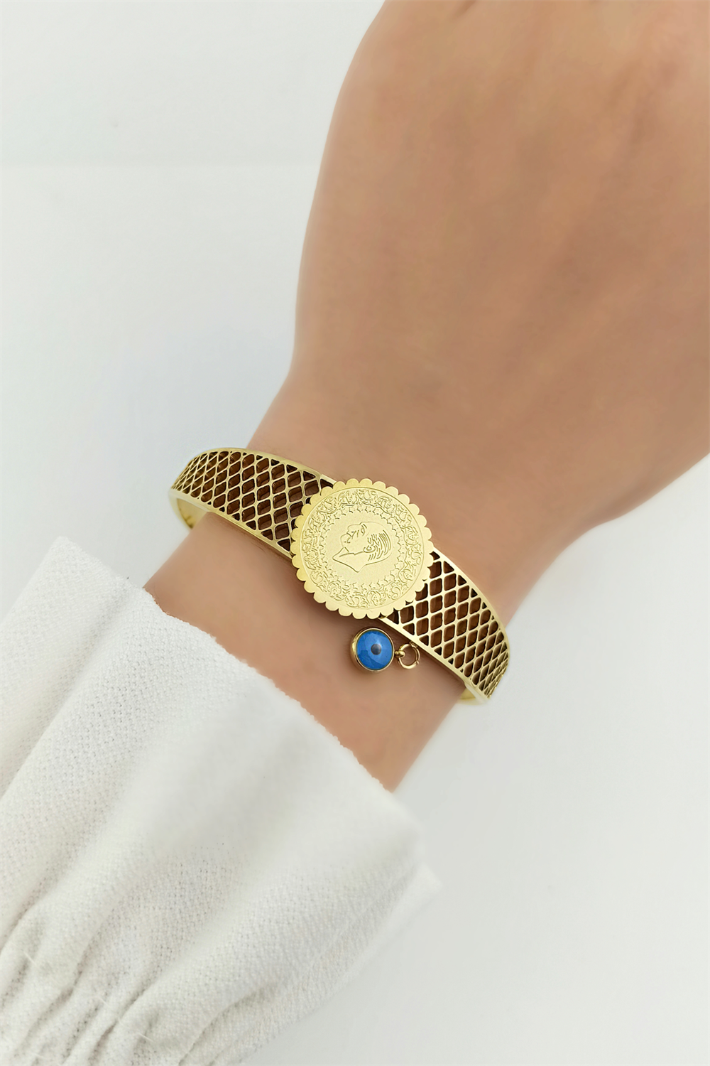 Çelik Tuğra Kelepçe Bileklik TrBilek70252