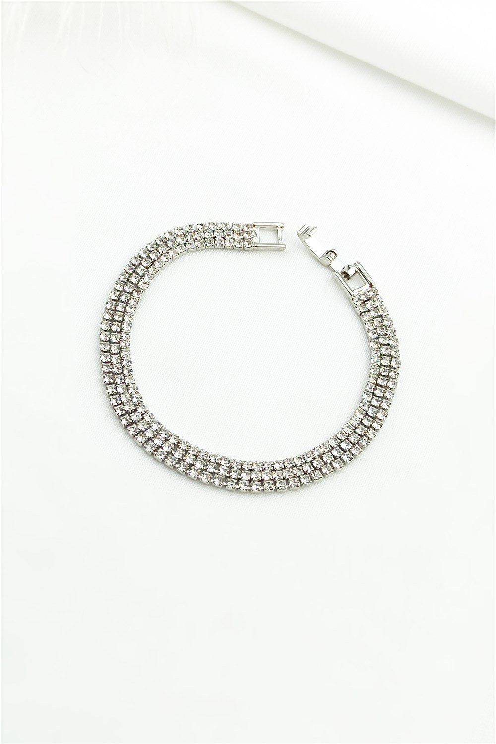 Çelik Üç Sıra Su Yolu Çelik Bileklik TrBilek7990