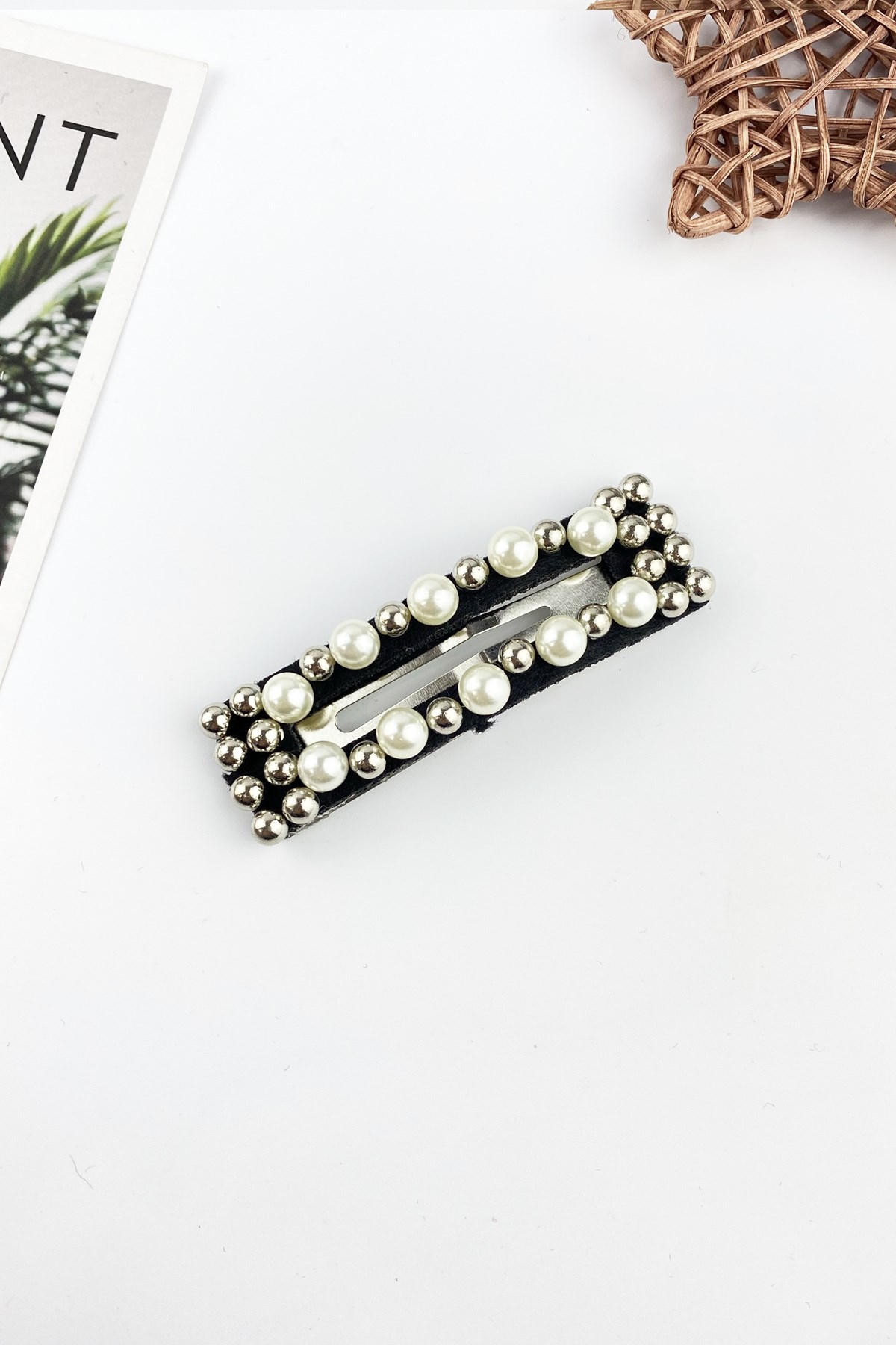 D.Dörtgen İncili ÇıtÇıt Toka Altın T150