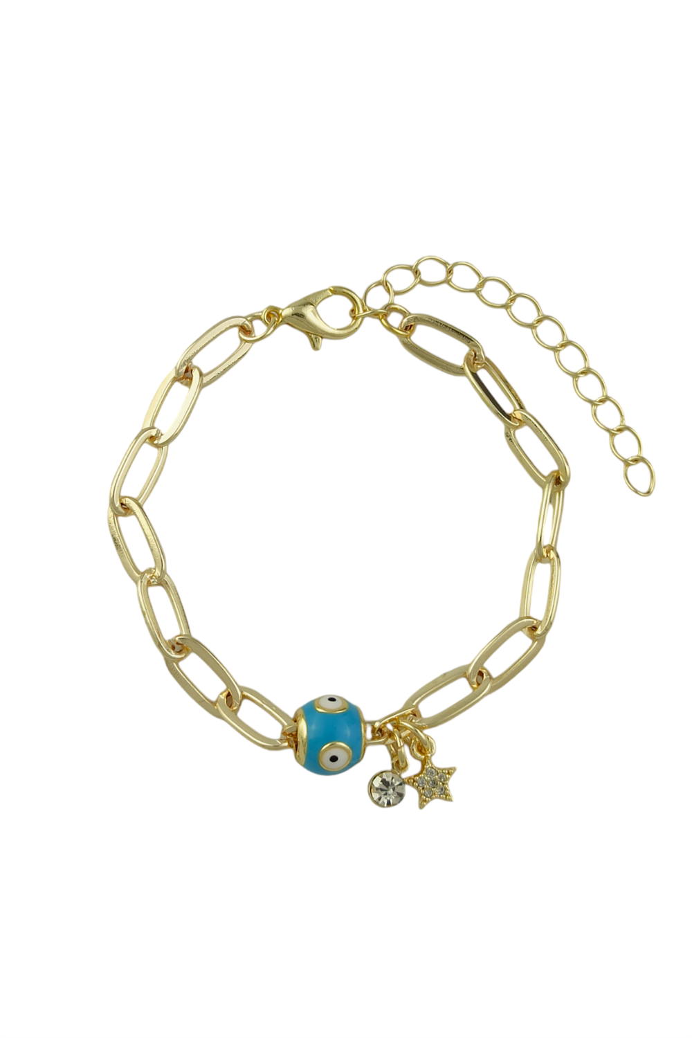 Geçmeli Zincir Nazar Boncuk Bileklik TrBilek70283