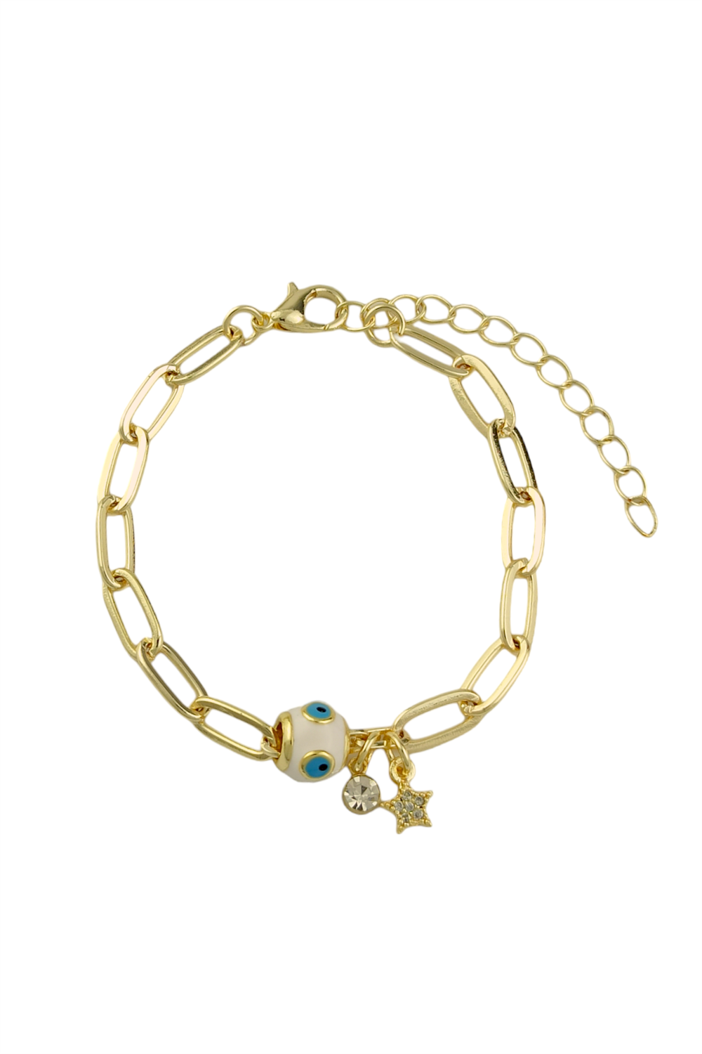 Geçmeli Zincir Nazar Boncuk Bileklik TrBilek70283