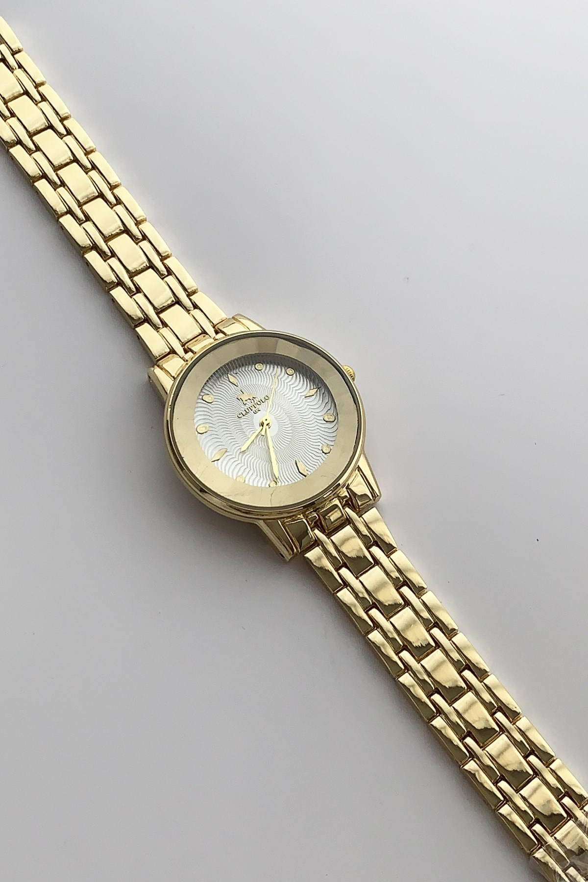 Gold Aynalı Cam Metal Kordon Saat TRSAAT10109 Saatx36003