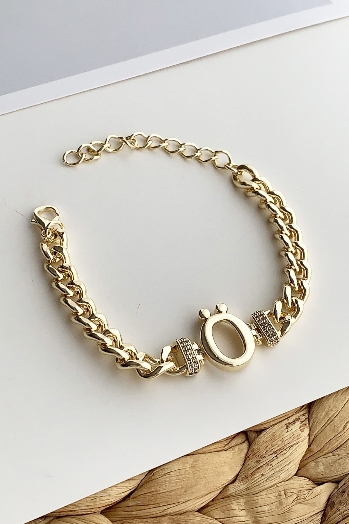Gold Ö Harf Bileklik TrBilek7719 B34003