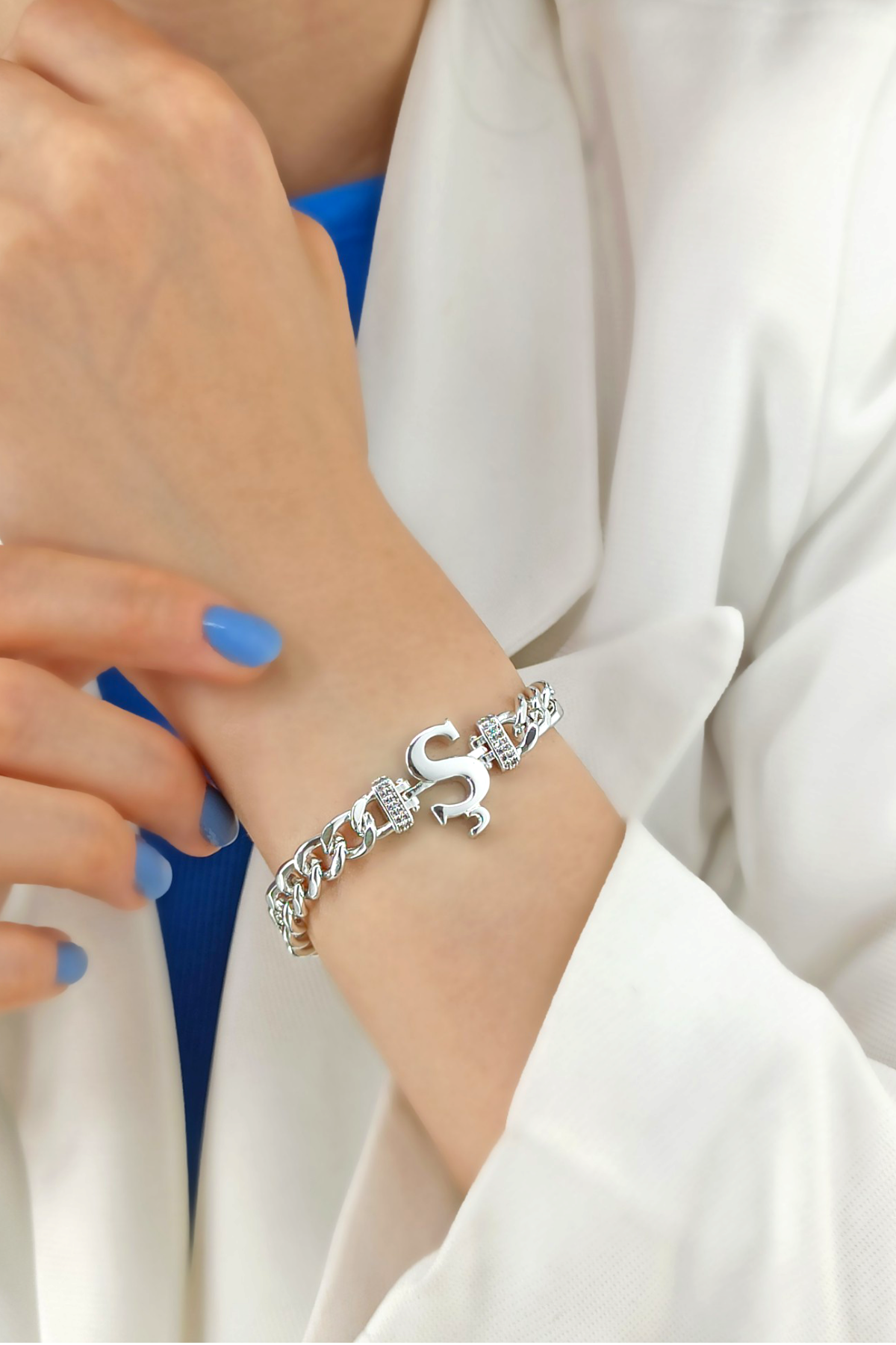 Gold Ş Harf Bileklik TrBilek7718 B34003