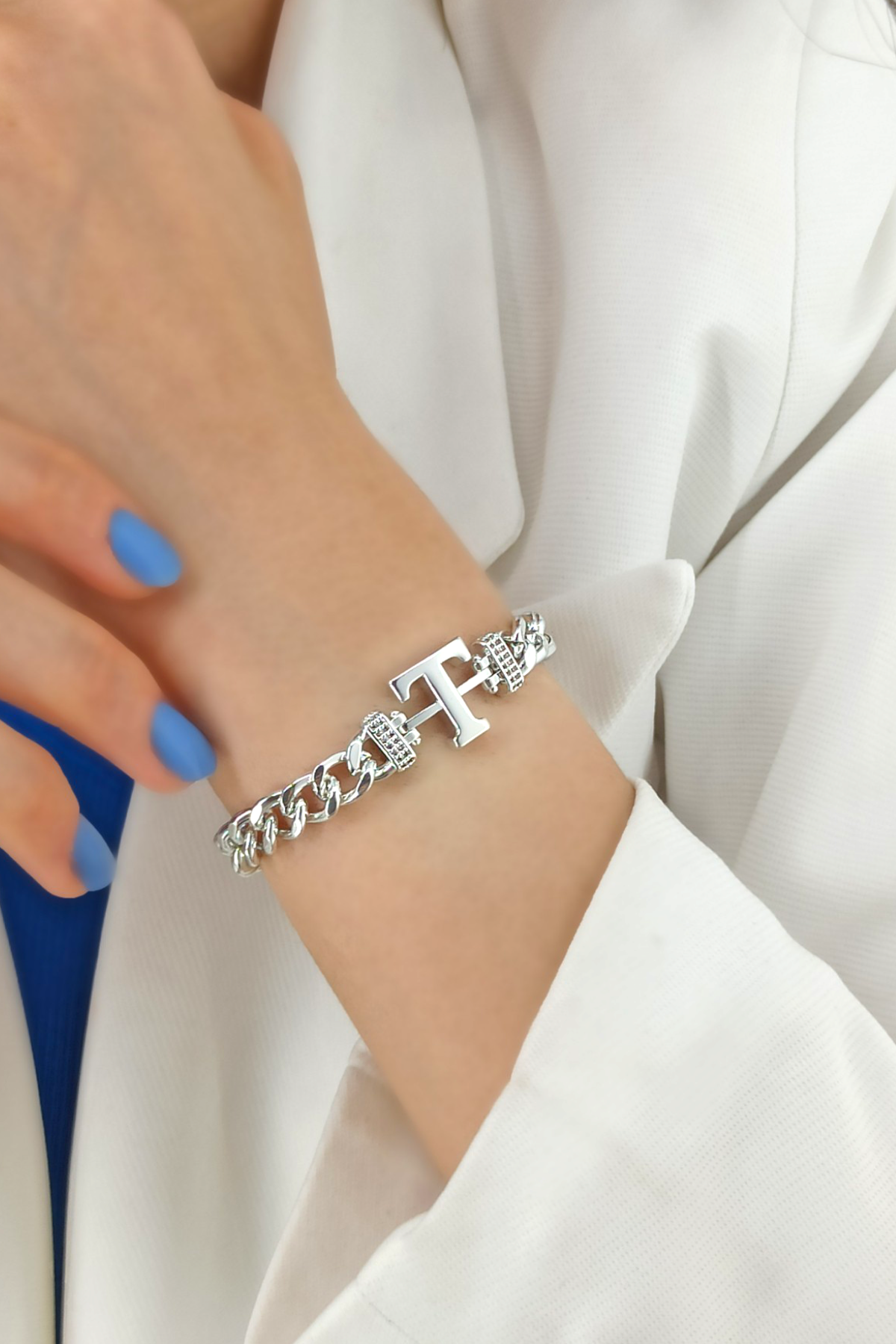 Gold T Harf Bileklik TrBilek7643 B34003