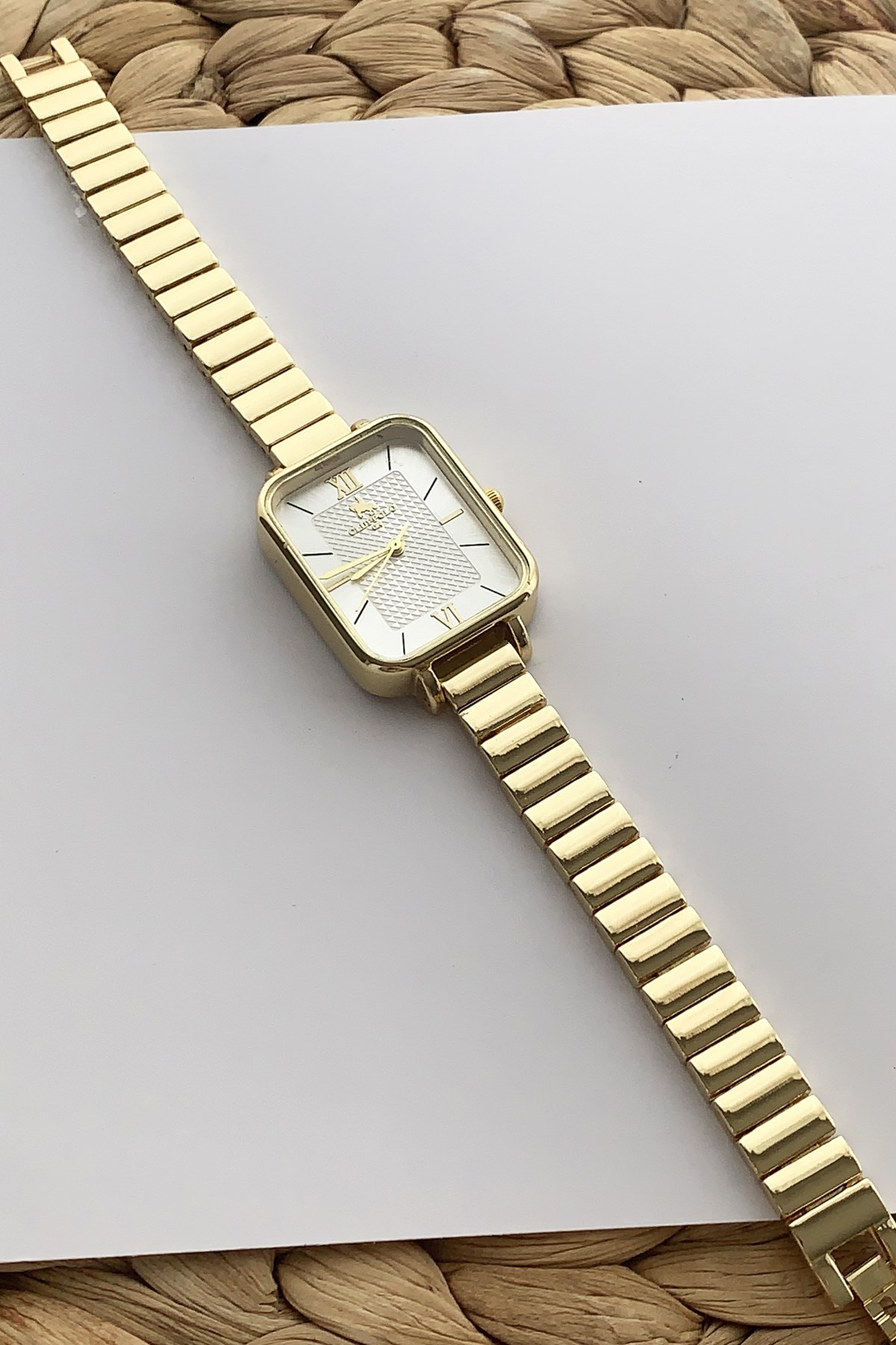 Gold Vintage  Kadran Metal Kordon Saat TRSAAT10122 Saatx36003