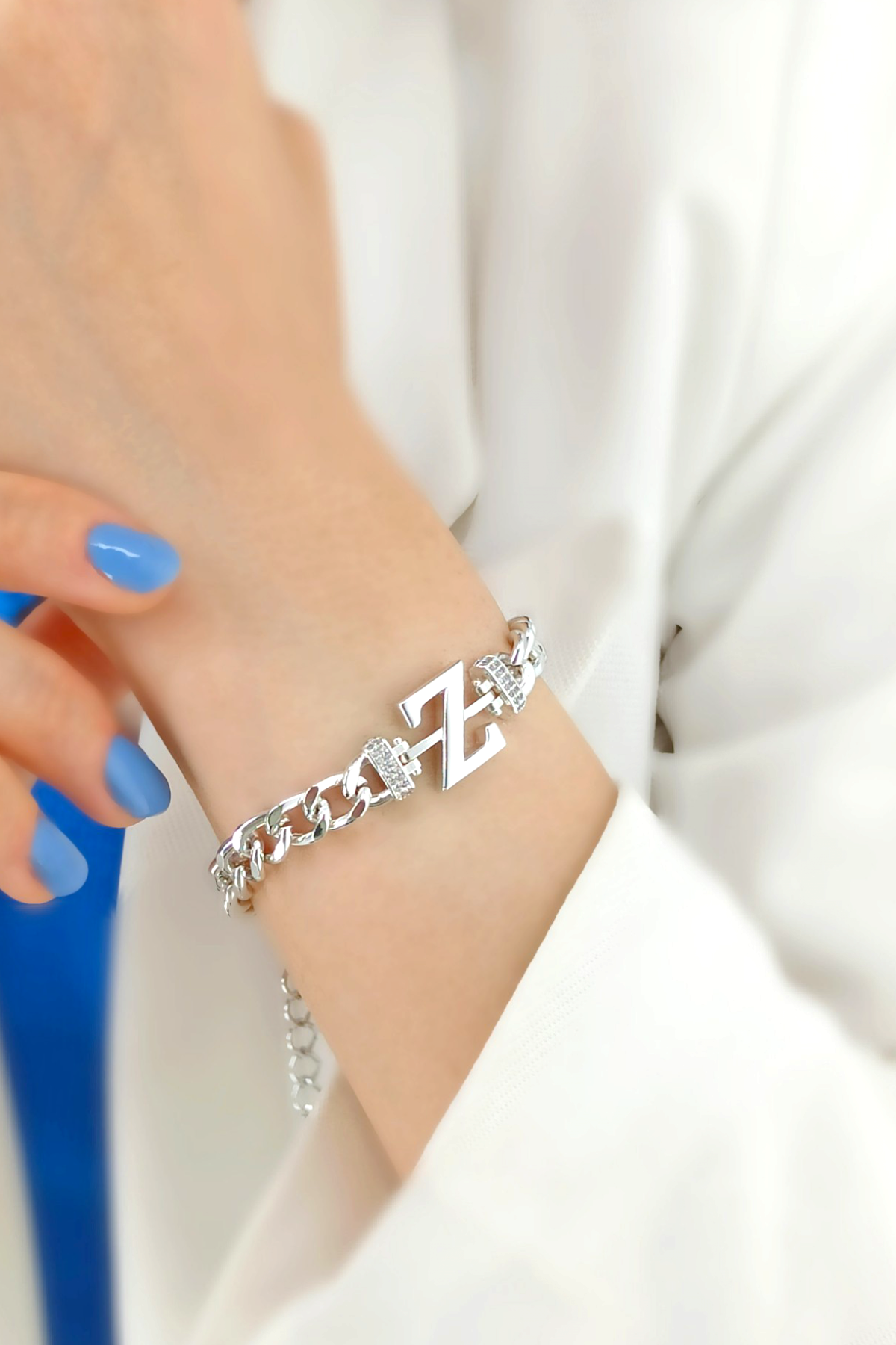 Gold Z Harf Bileklik TrBilek7579 B34003