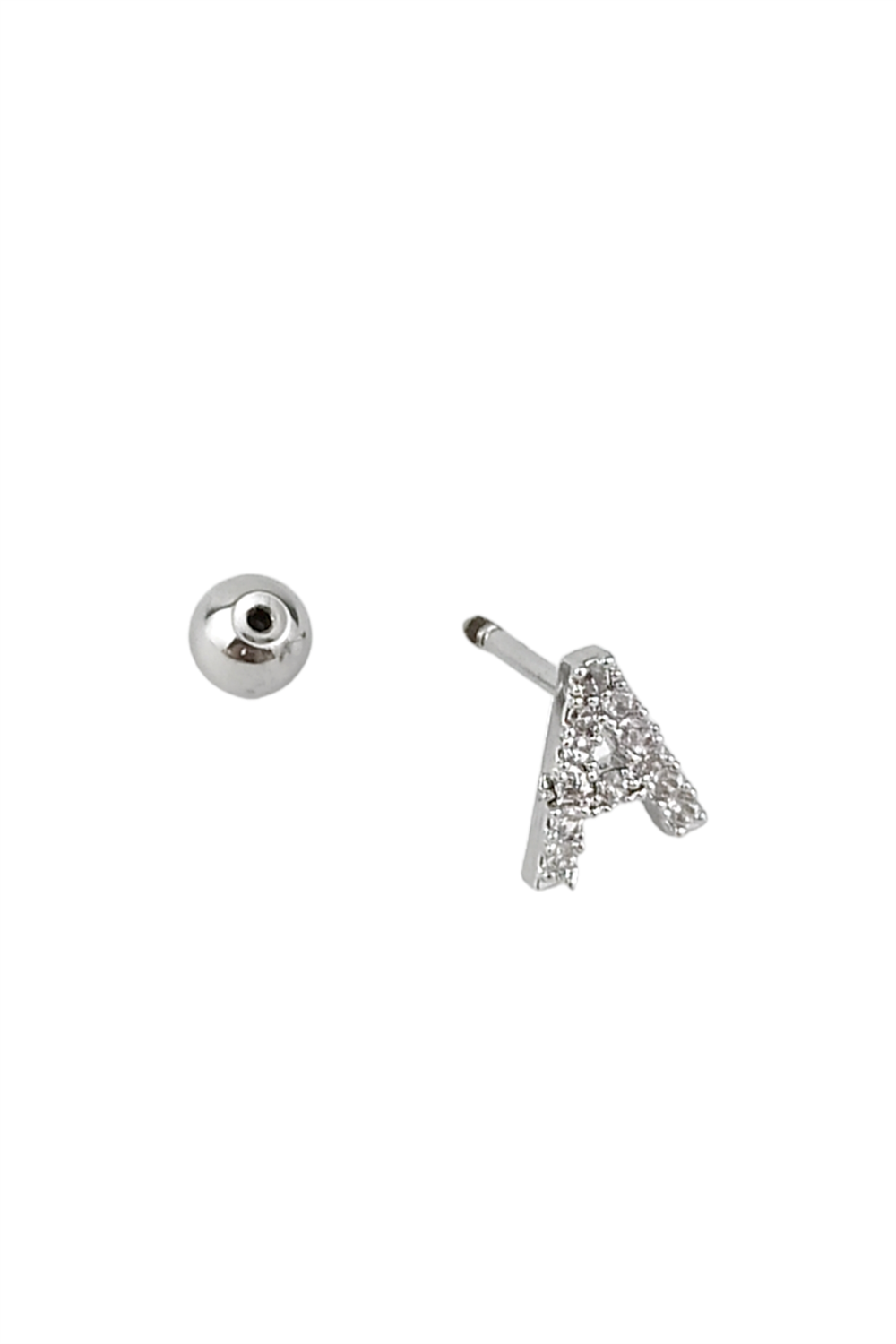 Gümüş Renk Harf Piercing - A HarfPiercing
