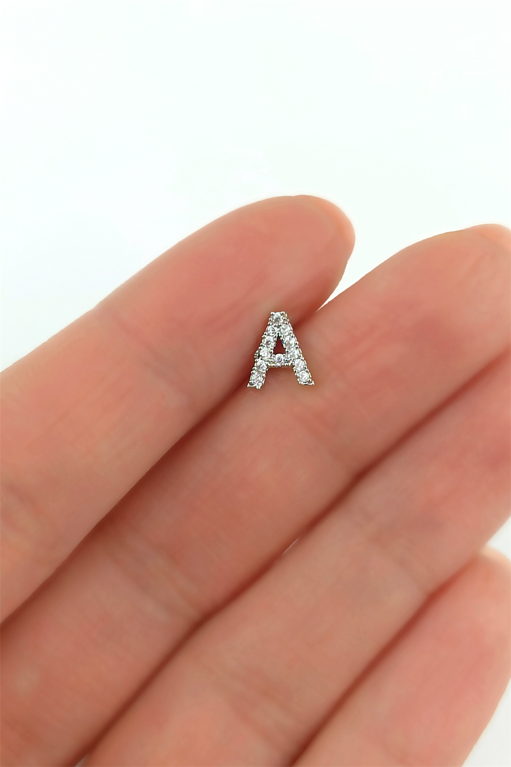 Gümüş Renk Harf Piercing - A HarfPiercing