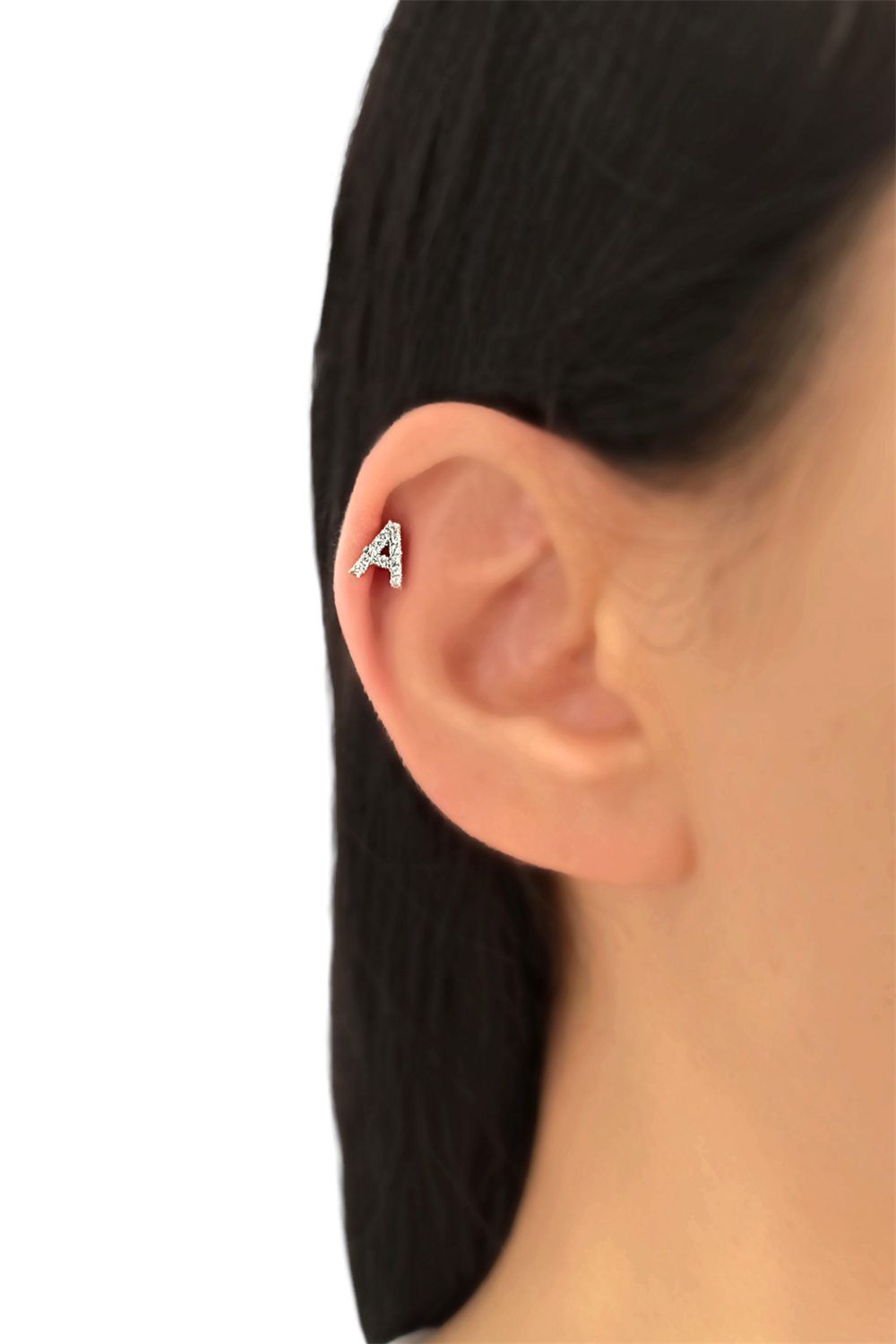 Gümüş Renk Harf Piercing - A HarfPiercing