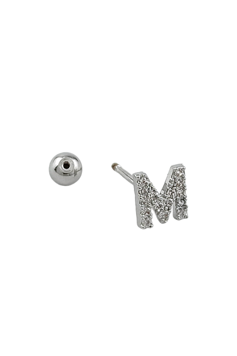 Gümüş Renk Harf Piercing - N HarfPiercing