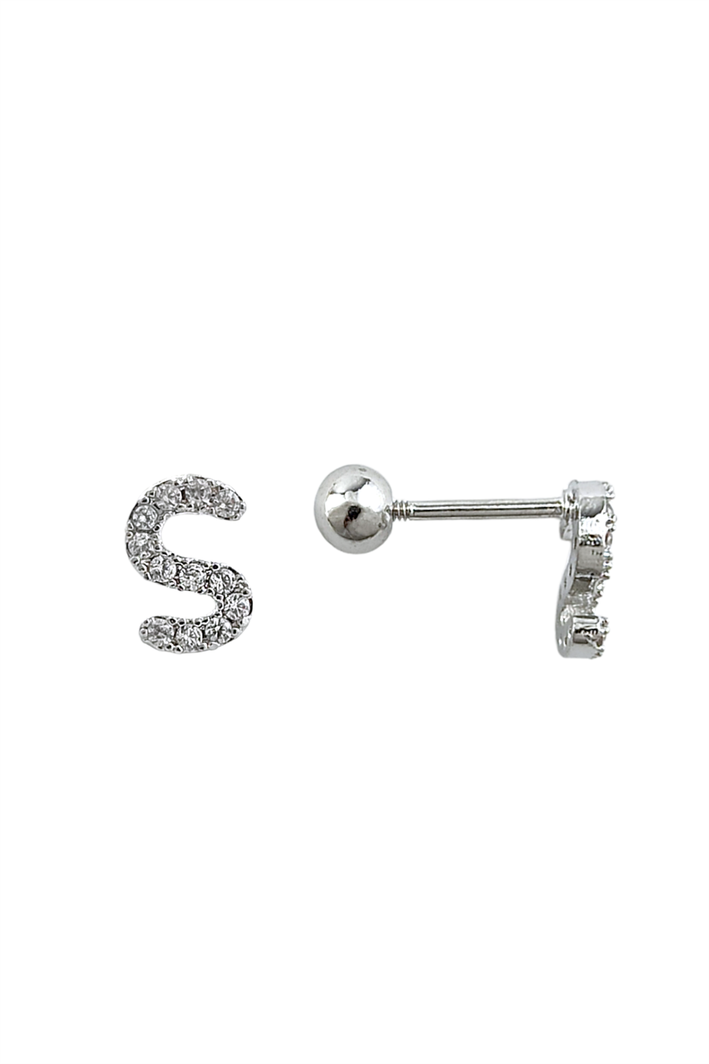 Gümüş Renk Harf Piercing - S HarfPiercing