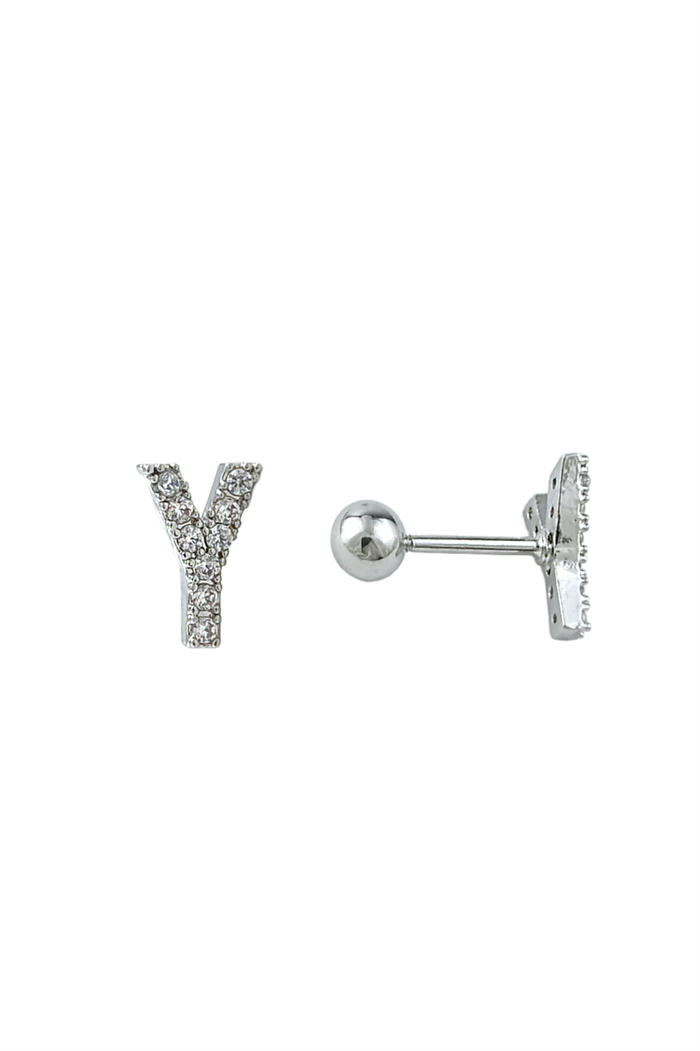 Gümüş Renk Harf Piercing - Y HarfPiercing