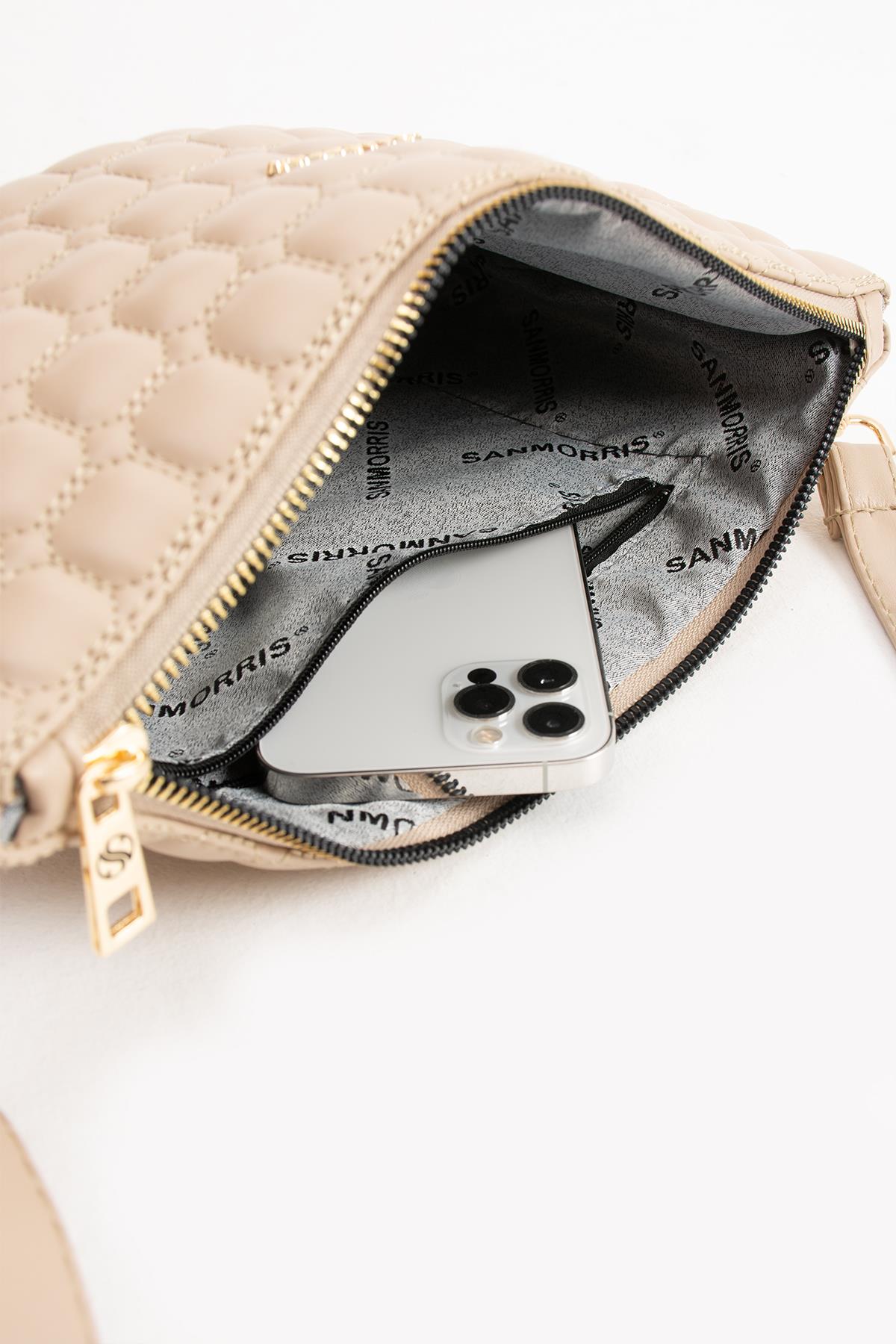 Kabartma Deri Clutch Model El&Omuz Çapraz Çanta 1424