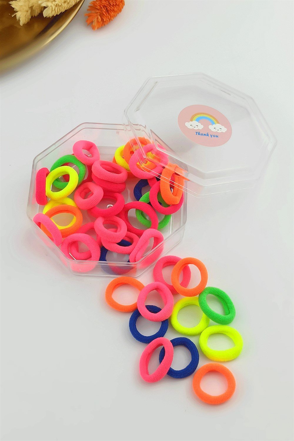 Kutulu Renkli Örgü Lastik Toka TrToka9833