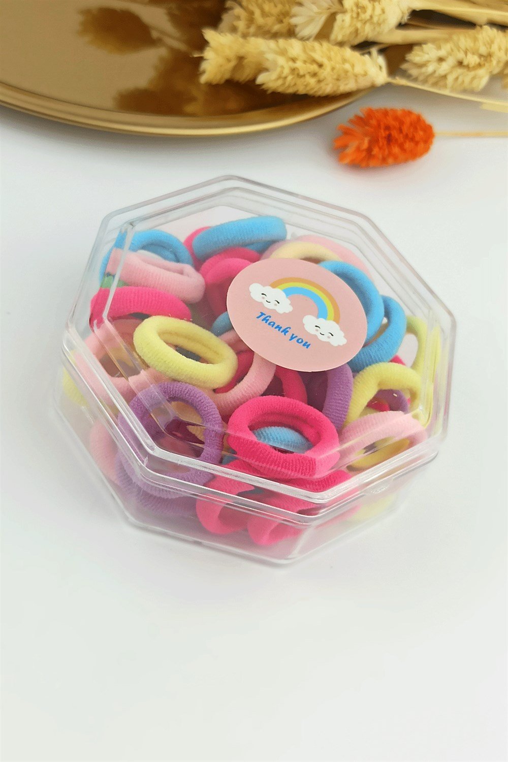 Kutulu Renkli Örgü Lastik Toka TrToka9833